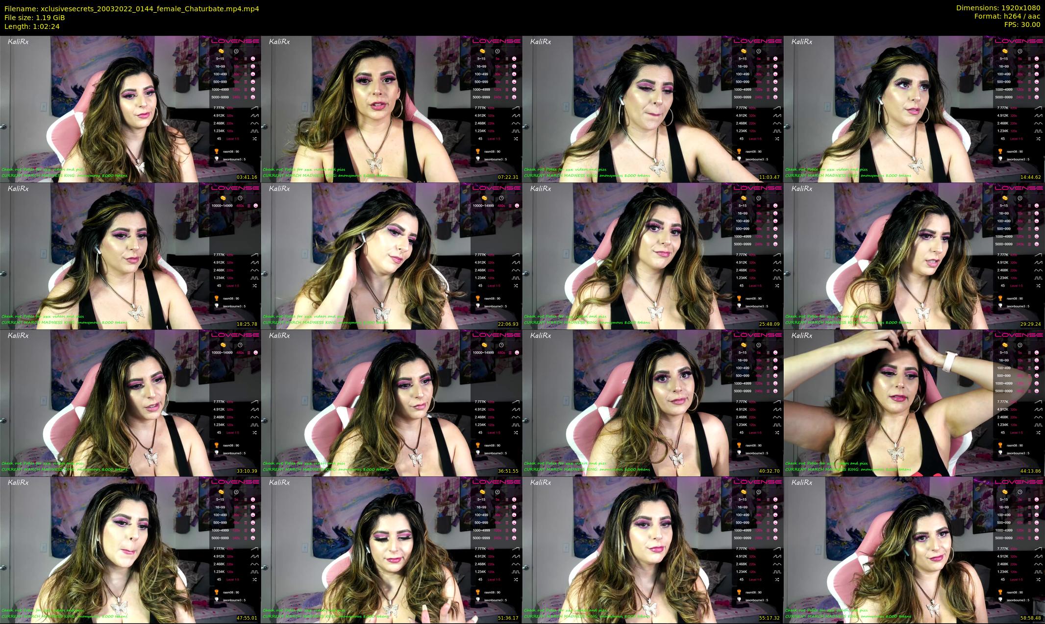 xclusivesecrets — 63 minute Chaturbate female cam show recording, 1080p, Mar 20, 2022