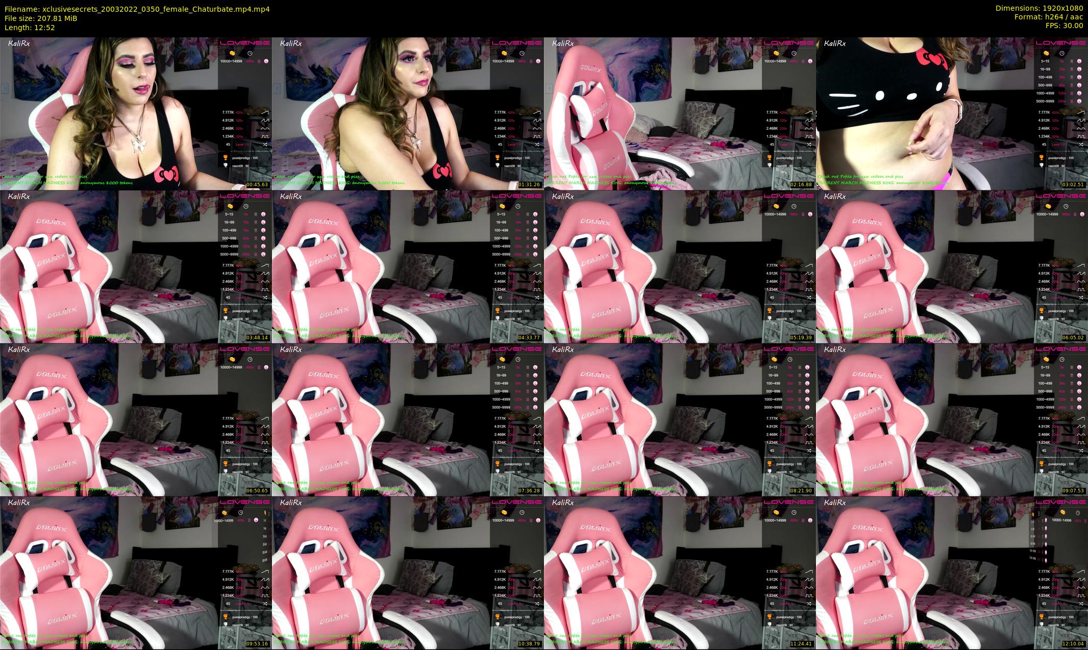 xclusivesecrets — 13 minute Chaturbate female cam show recording, 1080p, Mar 20, 2022