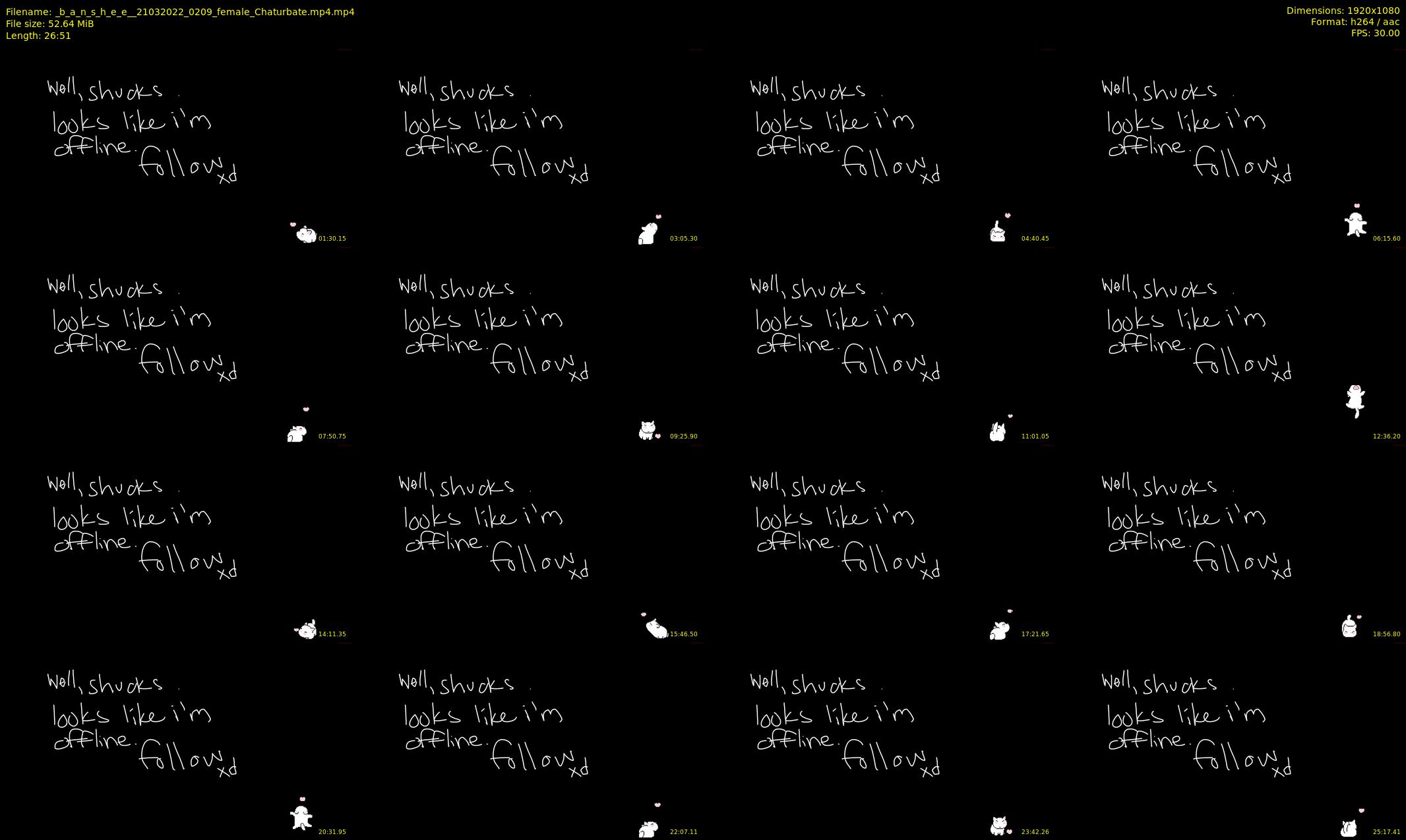 _b_a_n_s_h_e_e_ — 27 minute Chaturbate female cam show recording, 1080p, Mar 21, 2022
