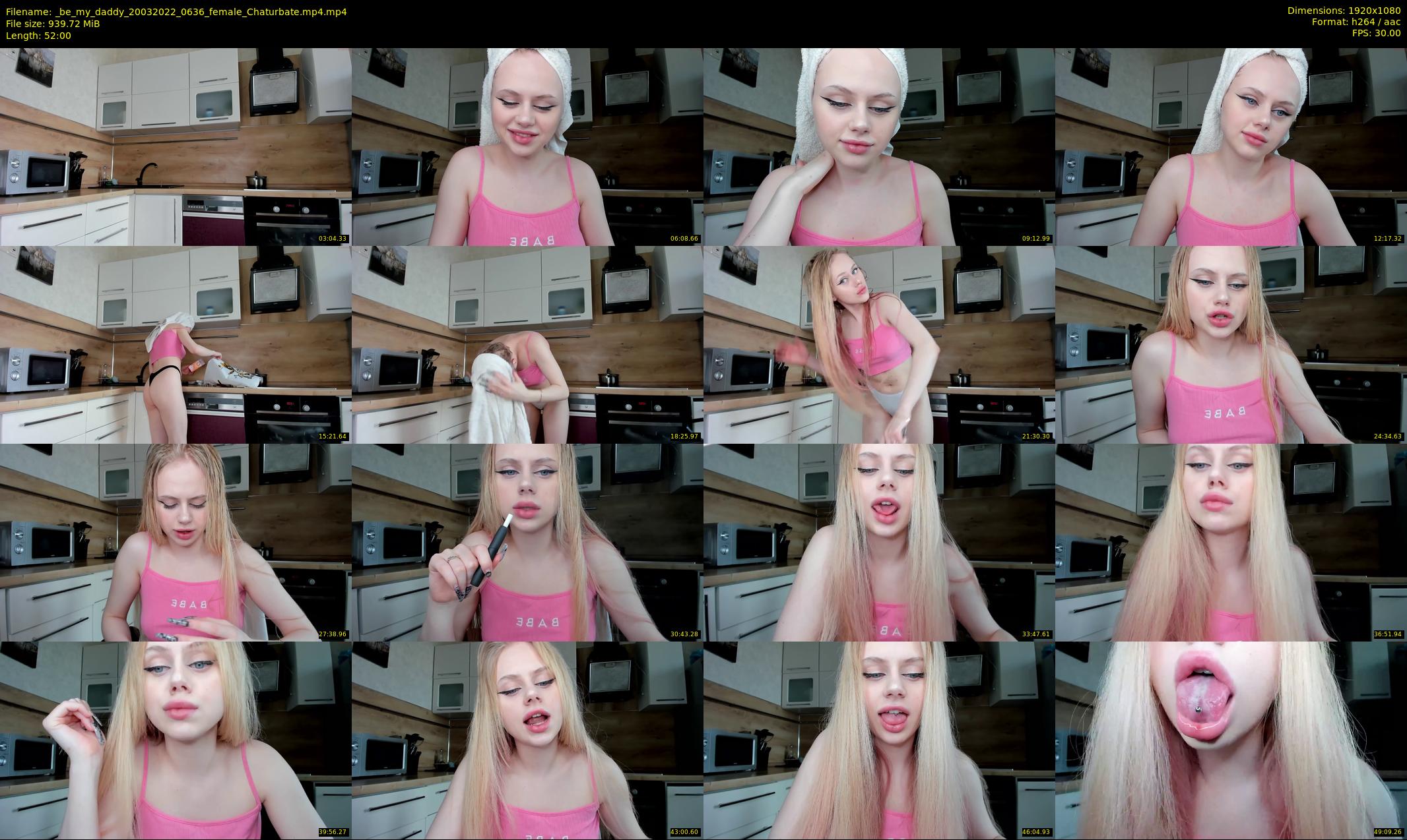 _be_my_daddy — 52 minute Chaturbate female cam show recording, 1080p, Mar 20, 2022