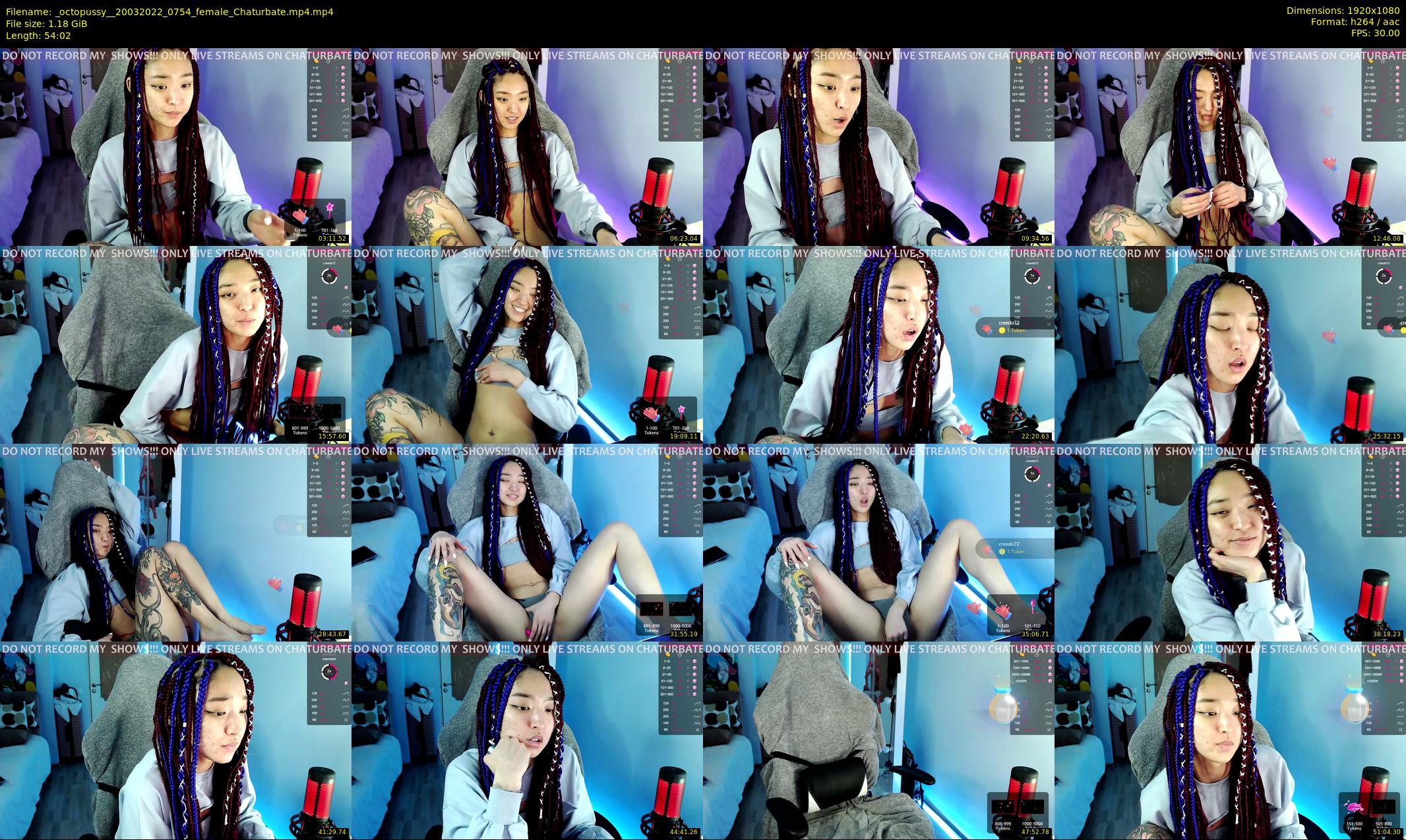 _octopussy_ — 55 minute Chaturbate female cam show recording, 1080p, Mar 20, 2022