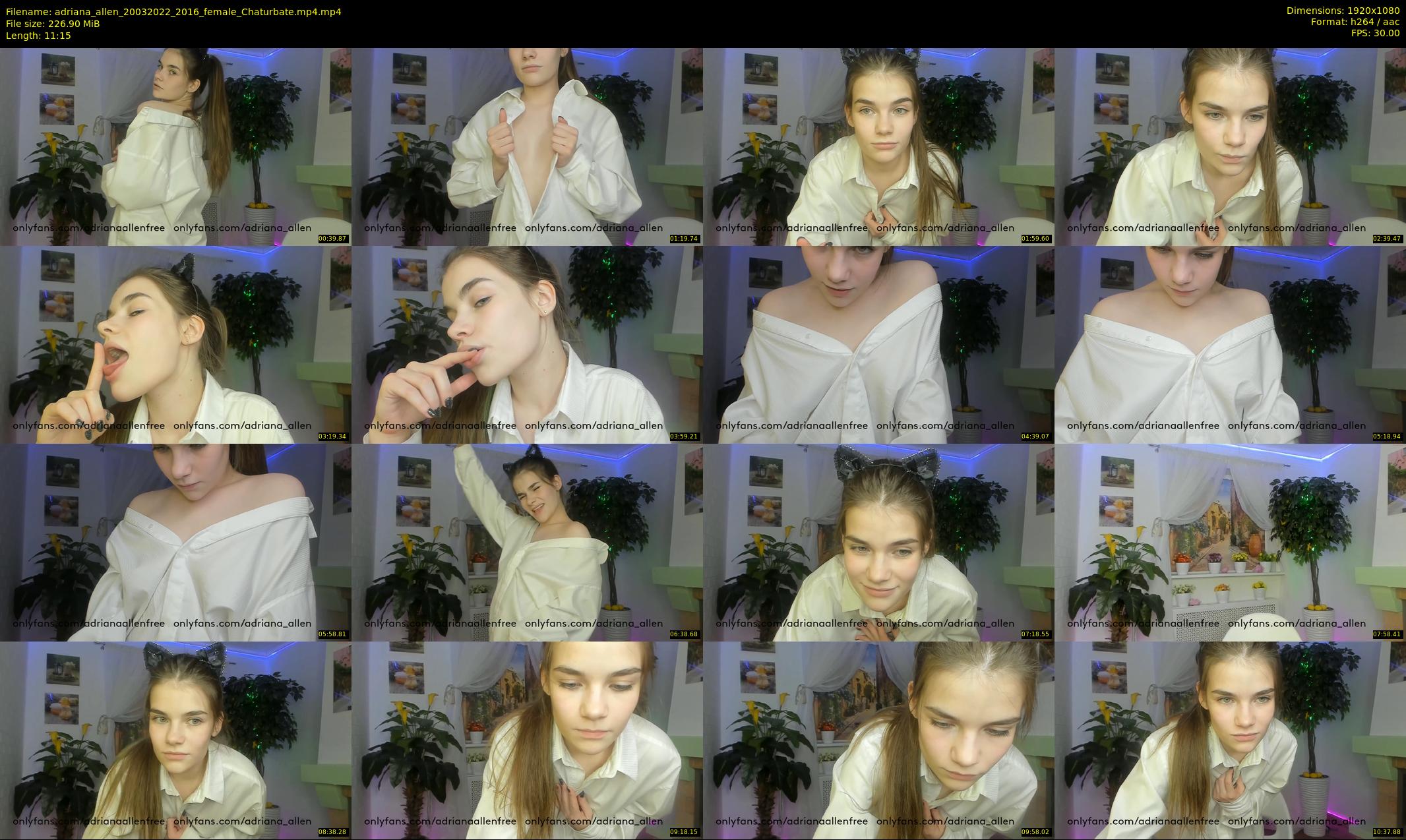 adriana_allen — 12 minute Chaturbate female cam show recording, 1080p, Mar 20, 2022
