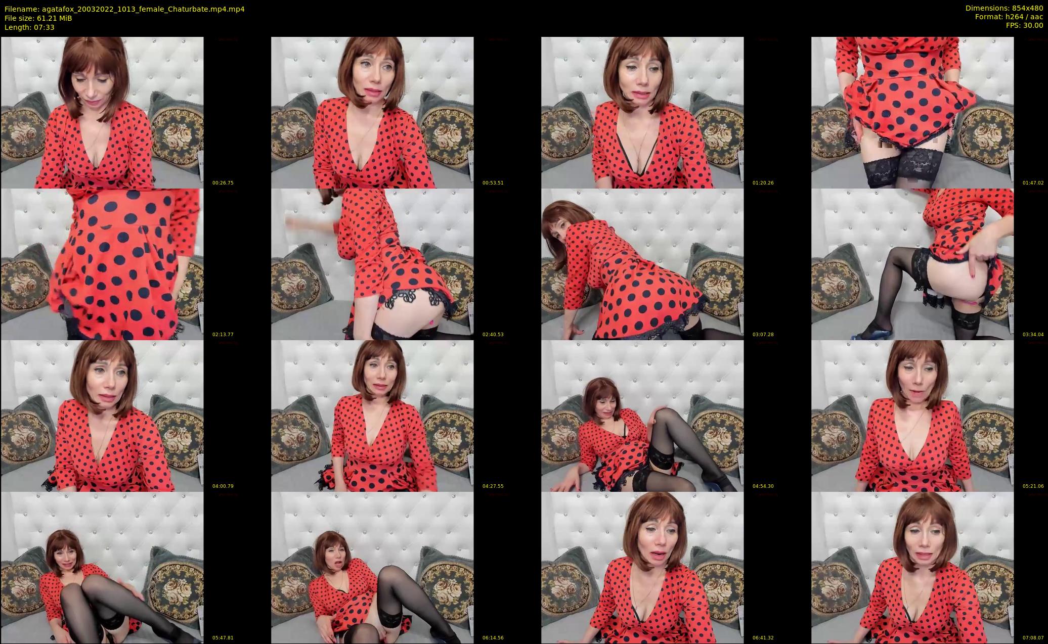 agatafox — 8 minute Chaturbate female cam show recording, 480p, Mar 20, 2022