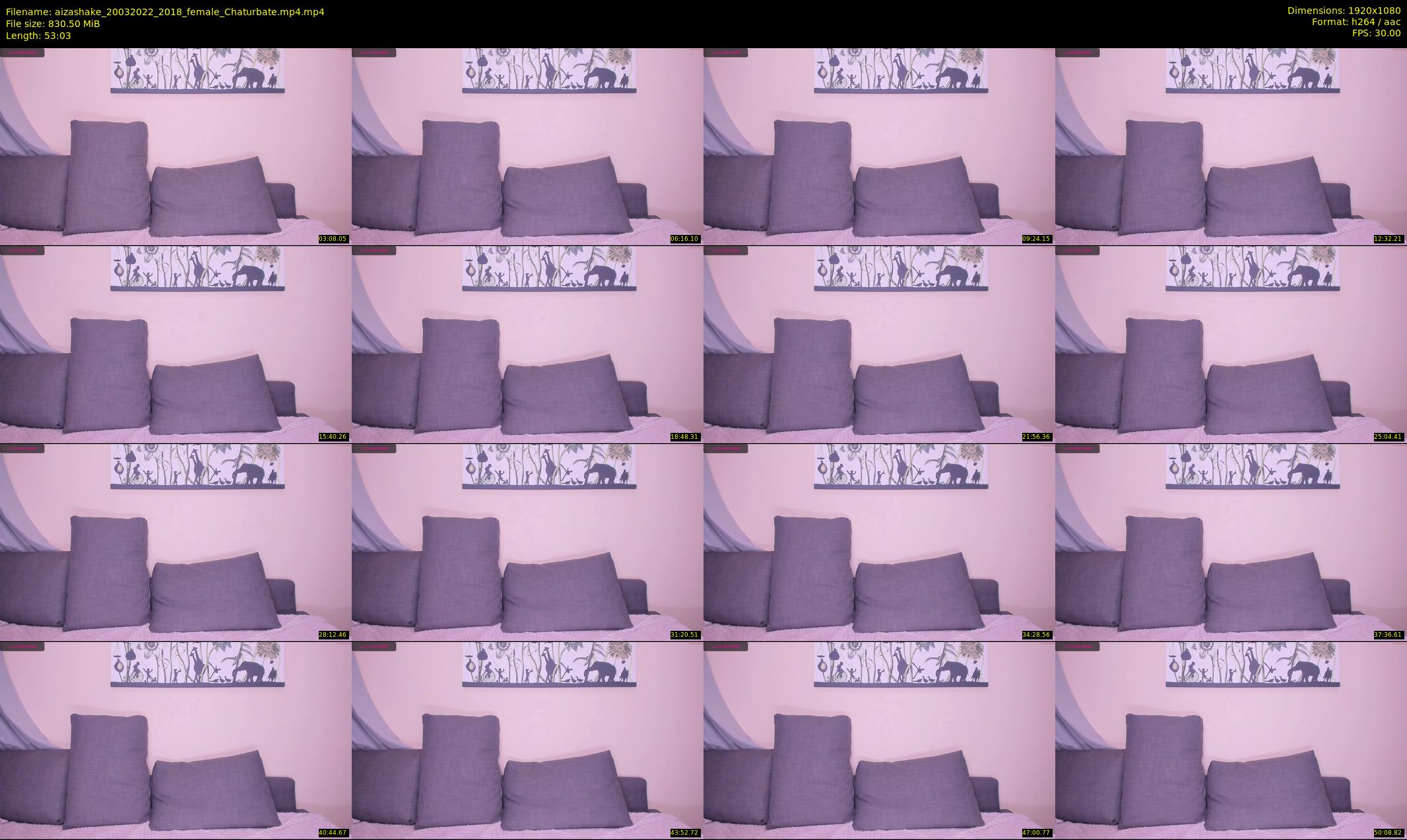 aizashake — 54 minute Chaturbate female cam show recording, 1080p, Mar 20, 2022