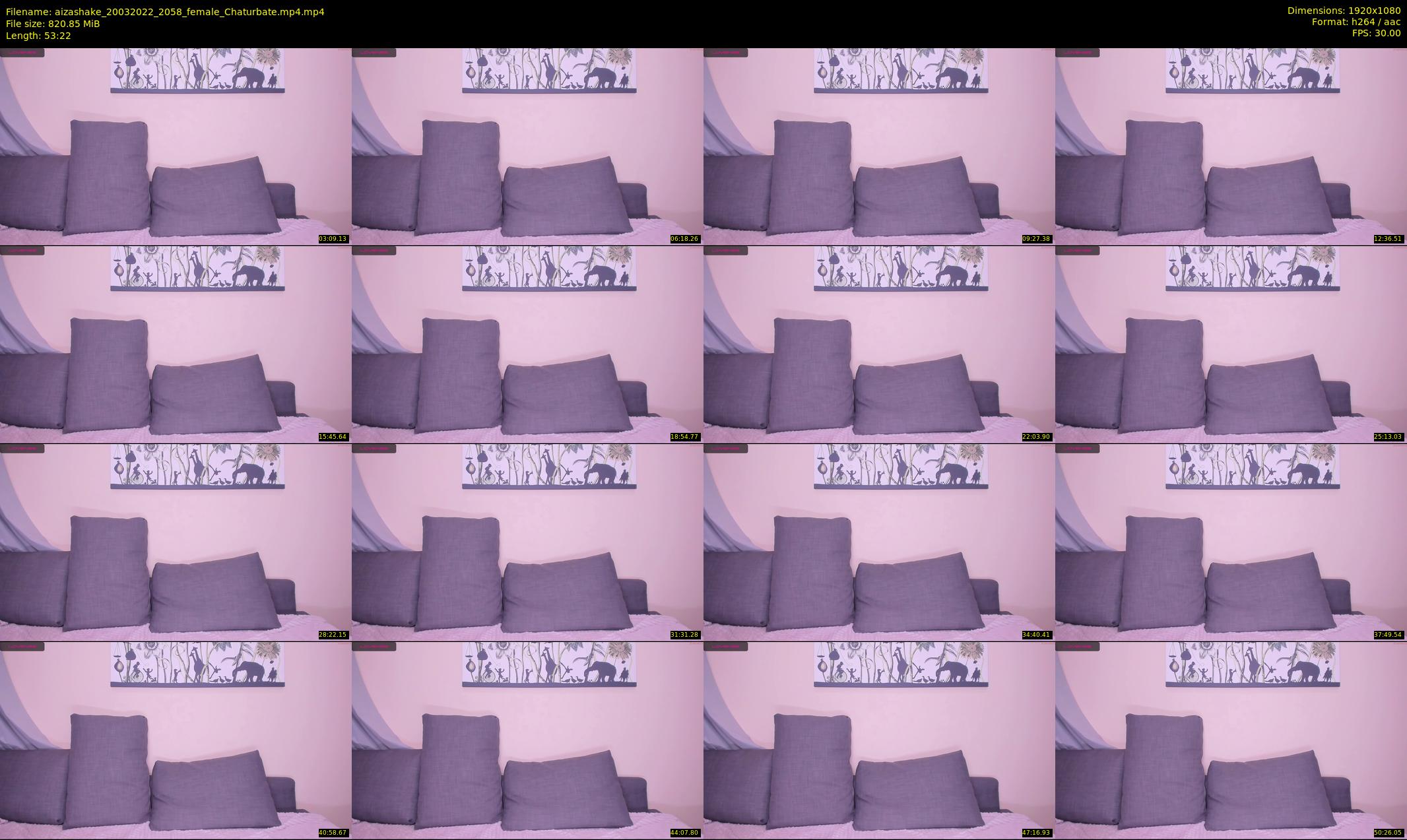 aizashake — 54 minute Chaturbate female cam show recording, 1080p, Mar 20, 2022
