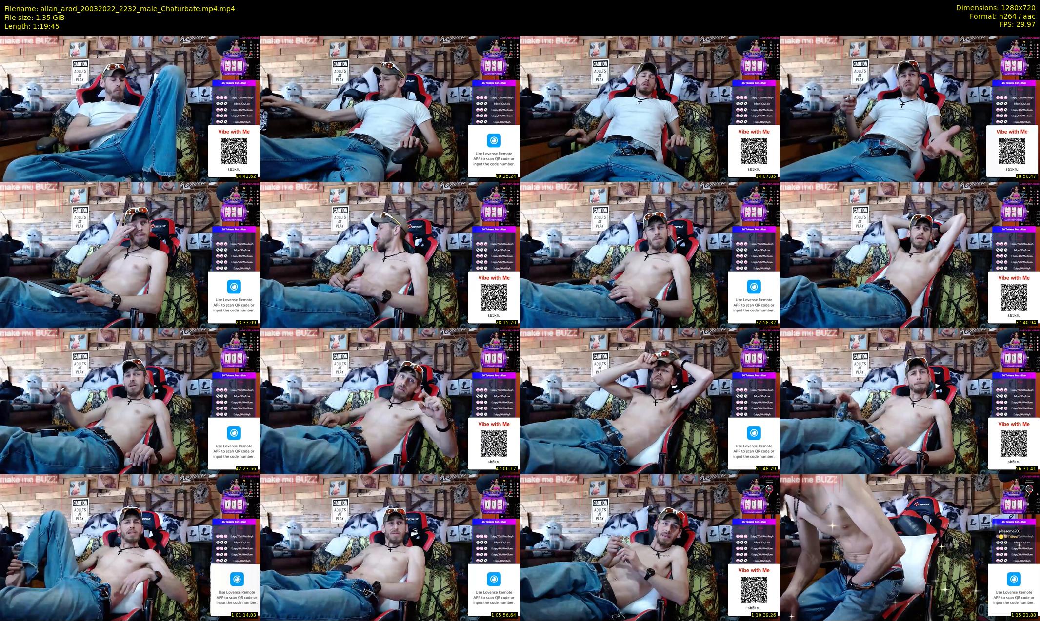 allan_arod — 80 minute Chaturbate male cam show recording, 720p, Mar 20, 2022