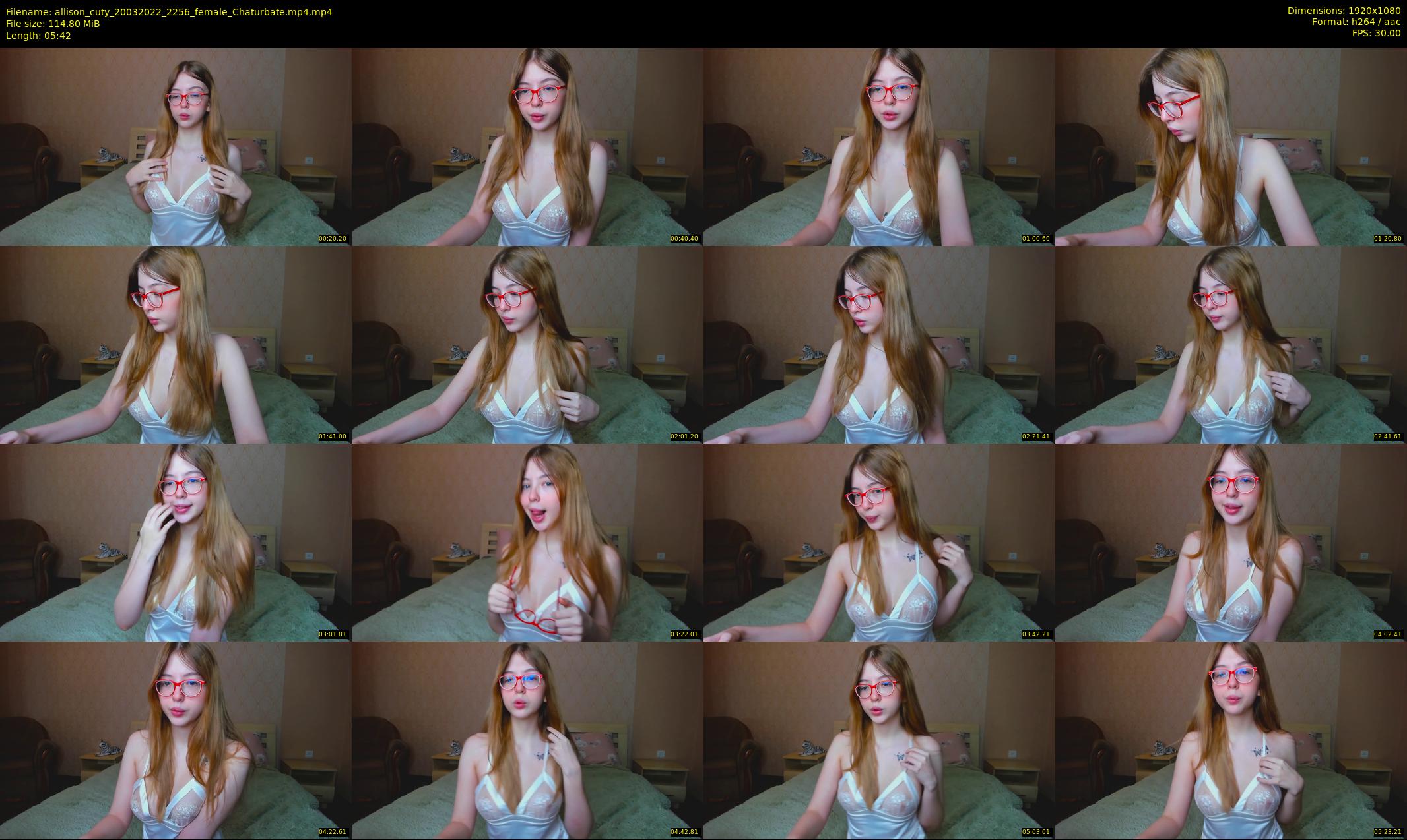 allison_cuty — 6 minute Chaturbate female cam show recording, 1080p, Mar 20, 2022