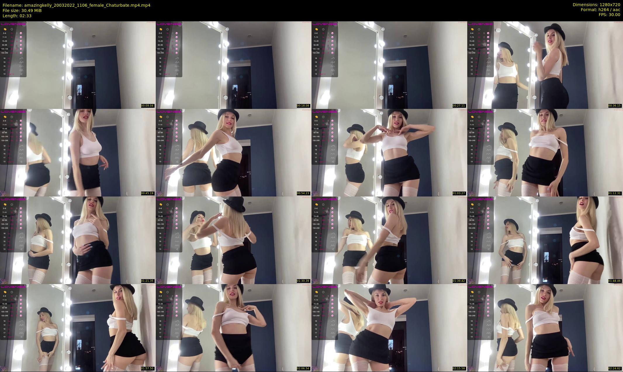 amazingkelly — 3 minute Chaturbate female cam show recording, 720p, Mar 20, 2022