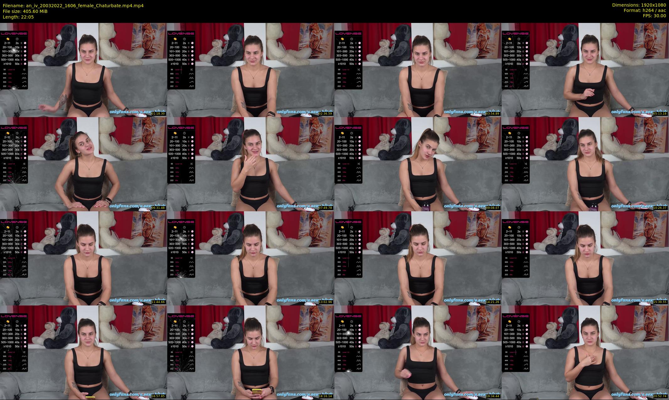 an_iv — 23 minute Chaturbate female cam show recording, 1080p, Mar 20, 2022