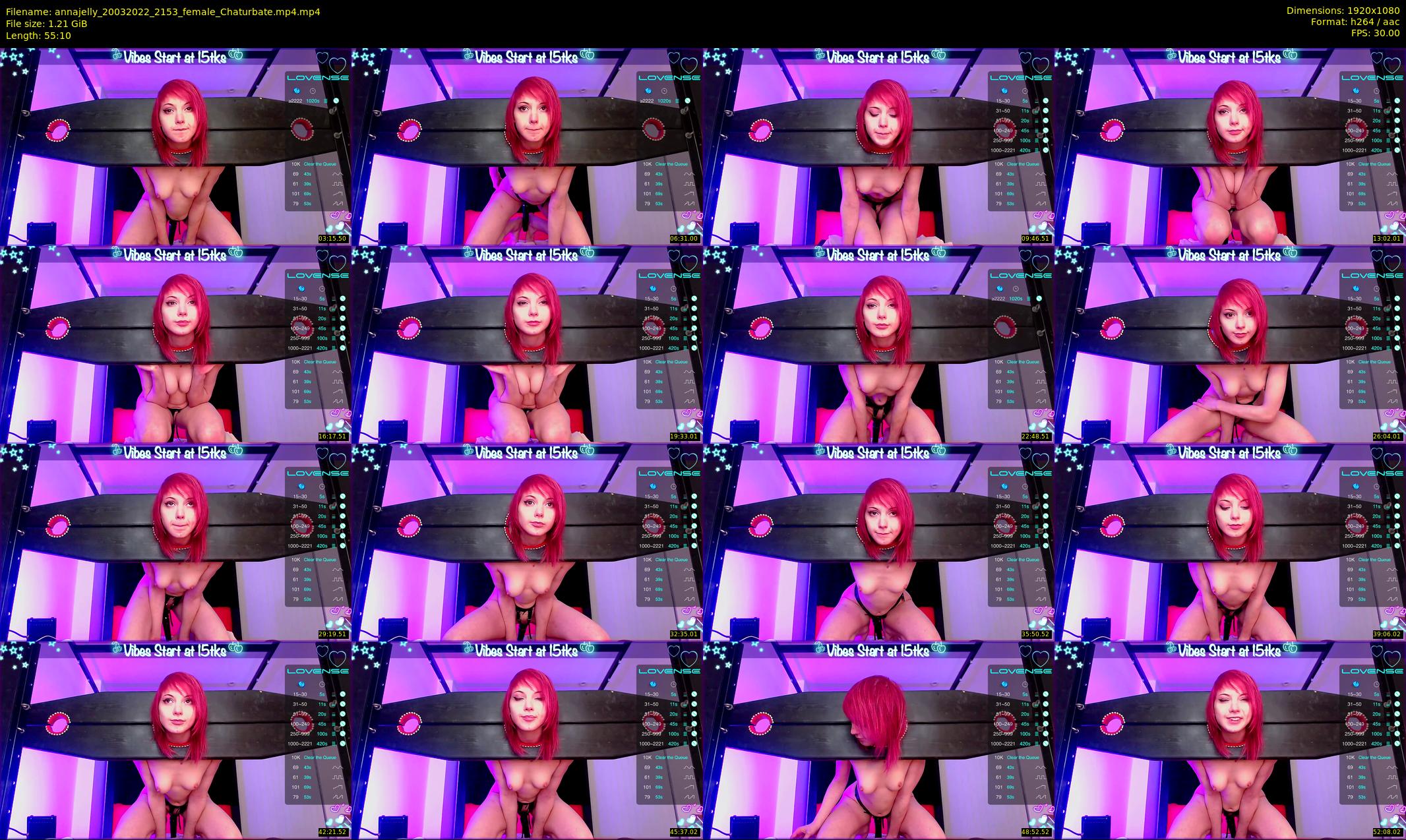 annajelly — 56 minute Chaturbate couple cam show recording, 1080p, Mar 20, 2022