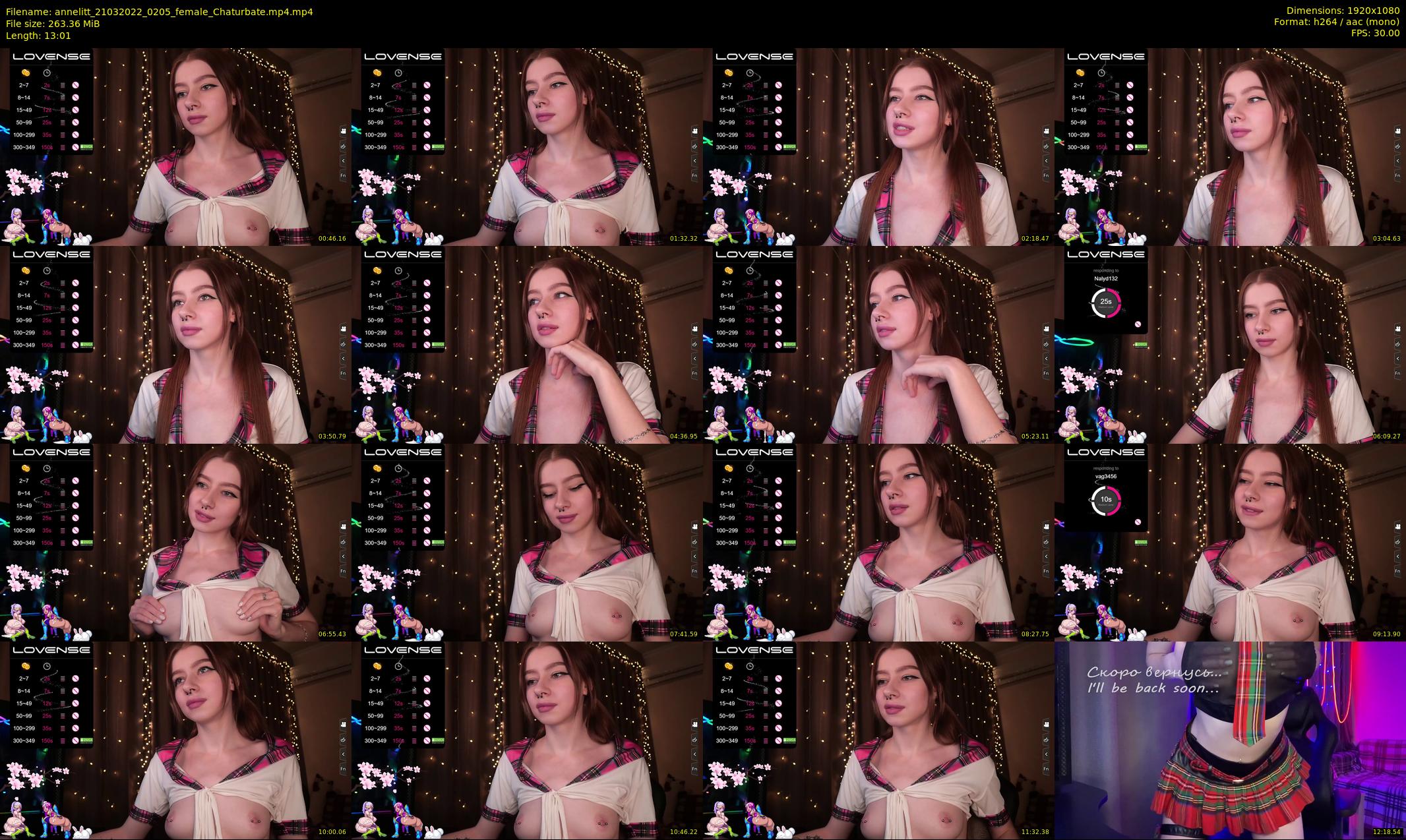 annelitt — 14 minute Chaturbate female cam show recording, 1080p, Mar 21, 2022