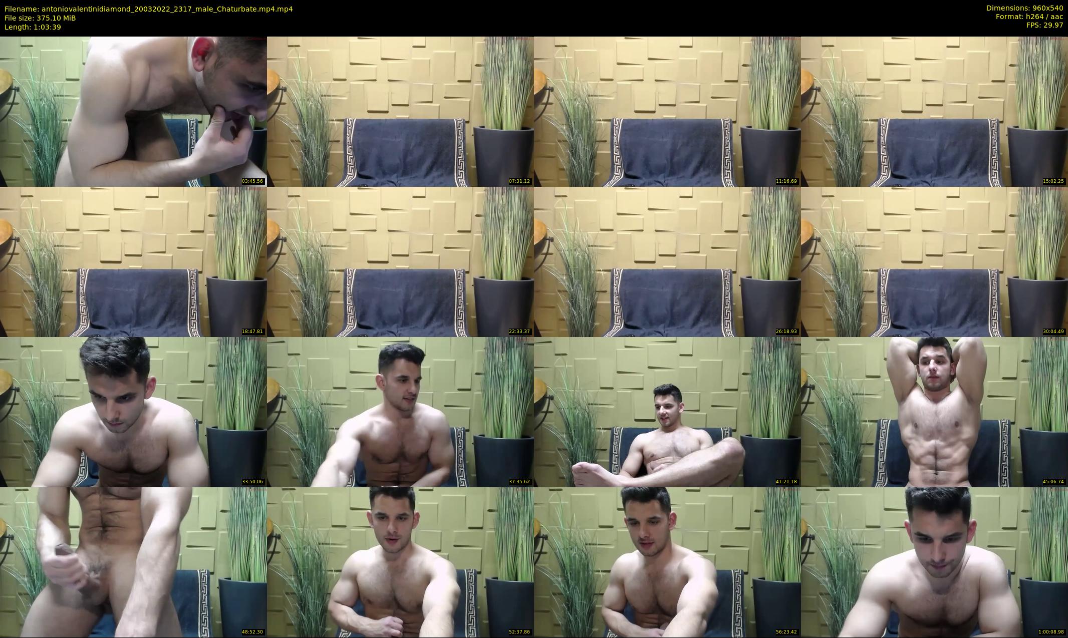 antoniovalentinidiamond — 64 minute Chaturbate male cam show recording, 480p, Mar 20, 2022