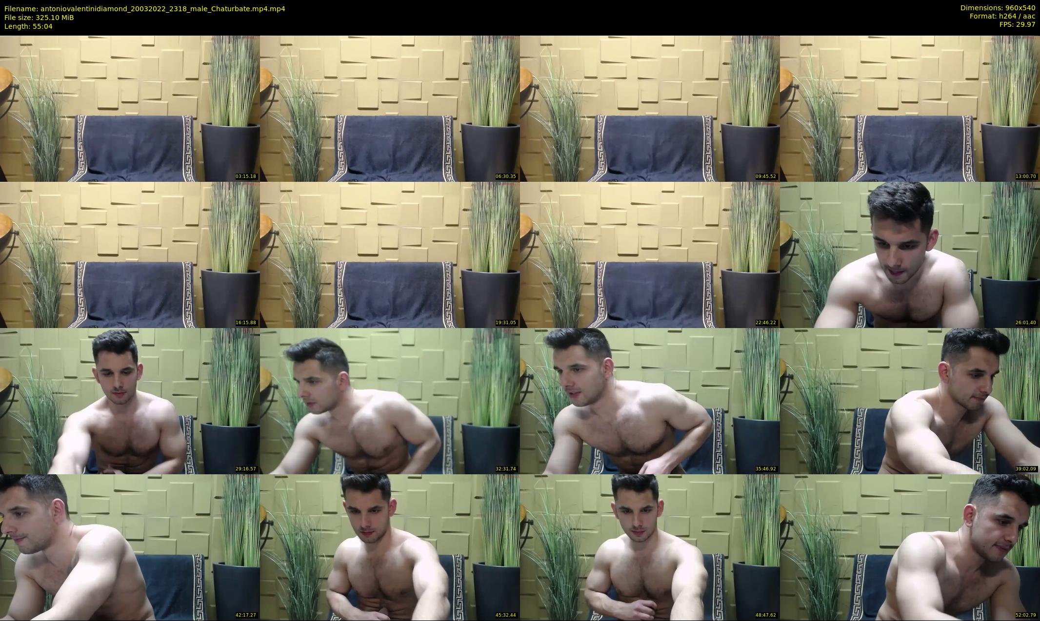 antoniovalentinidiamond — 56 minute Chaturbate male cam show recording, 480p, Mar 20, 2022