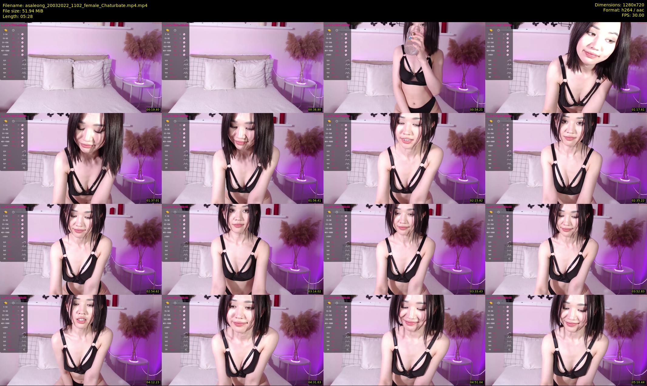 asaleong — 6 minute Chaturbate female cam show recording, 720p, Mar 20, 2022