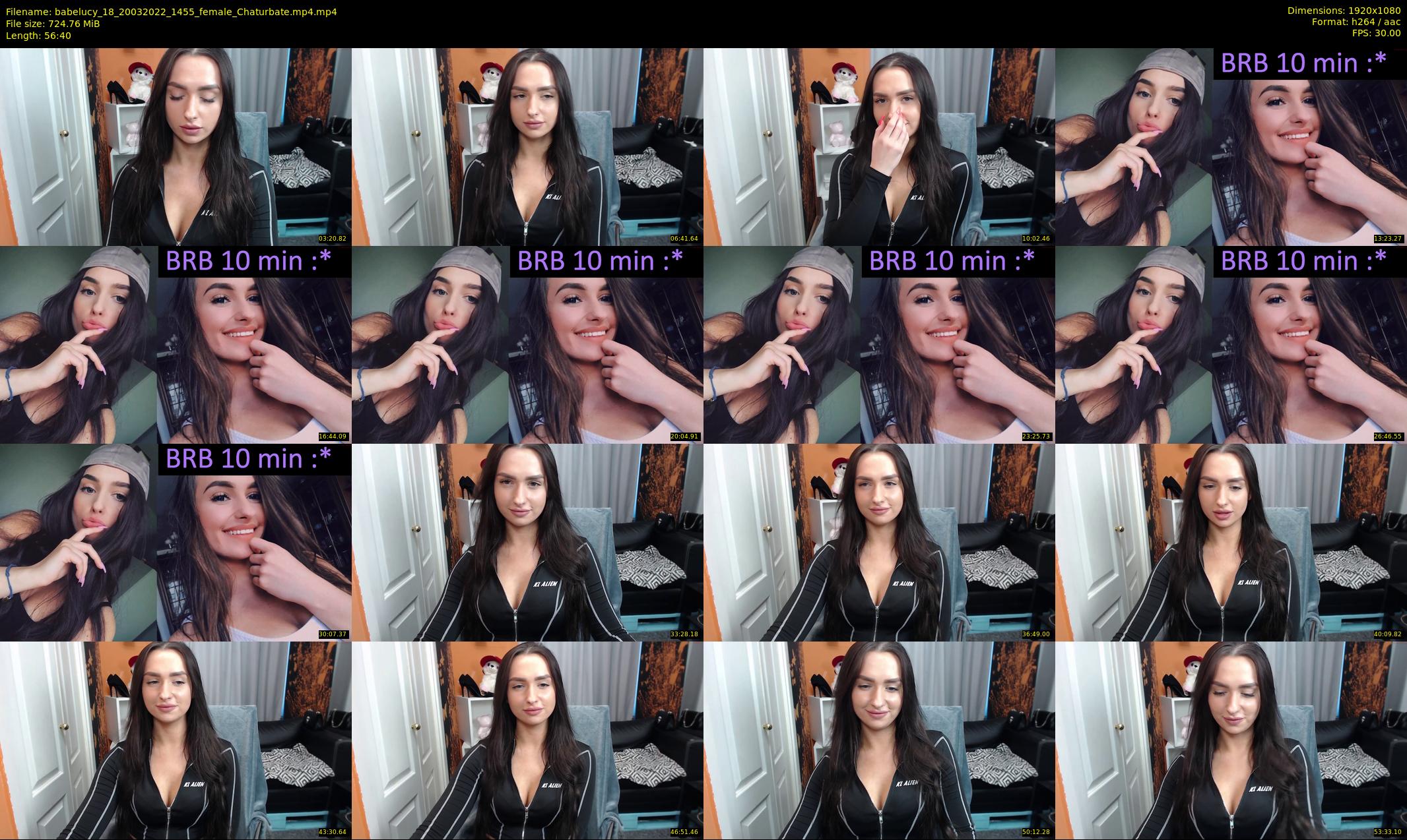 babelucy_18 — 57 minute Chaturbate female cam show recording, 1080p, Mar 20, 2022