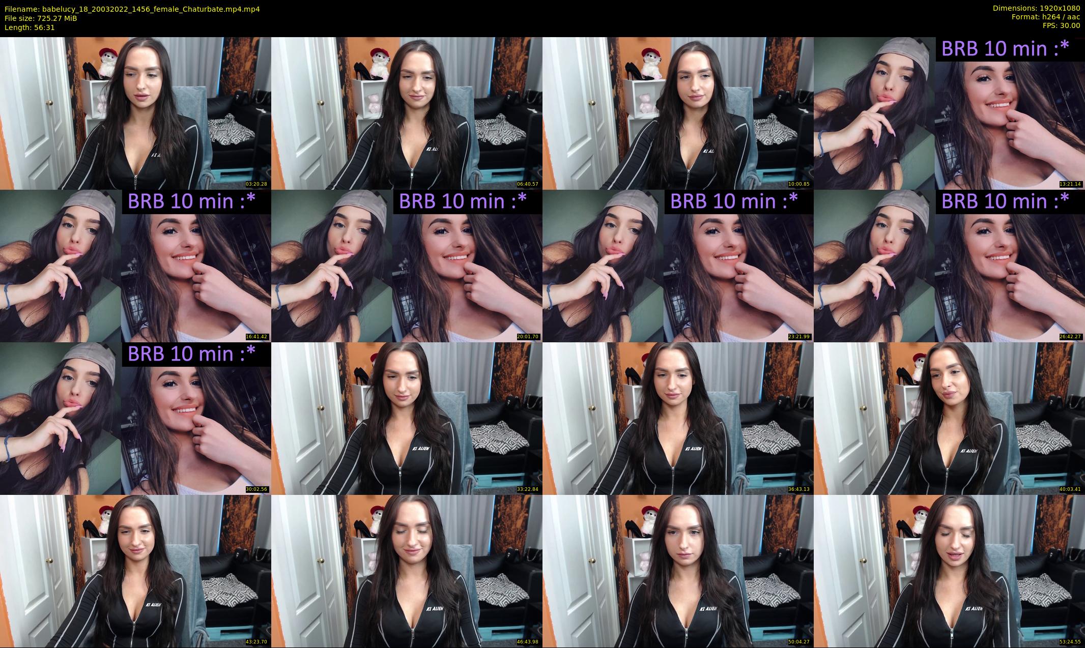 babelucy_18 — 57 minute Chaturbate female cam show recording, 1080p, Mar 20, 2022