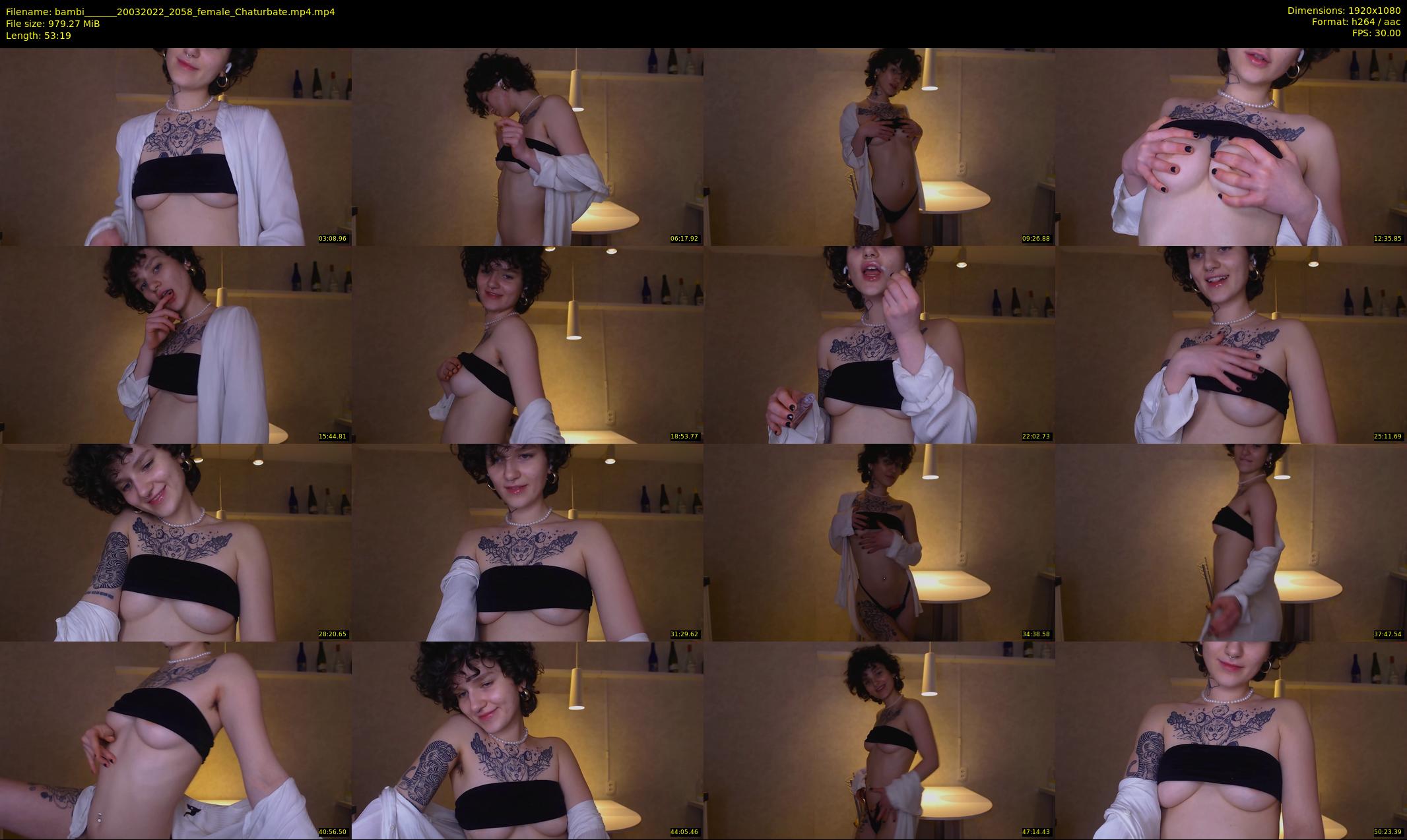 bambi______ — 54 minute Chaturbate female cam show recording, 1080p, Mar 20, 2022