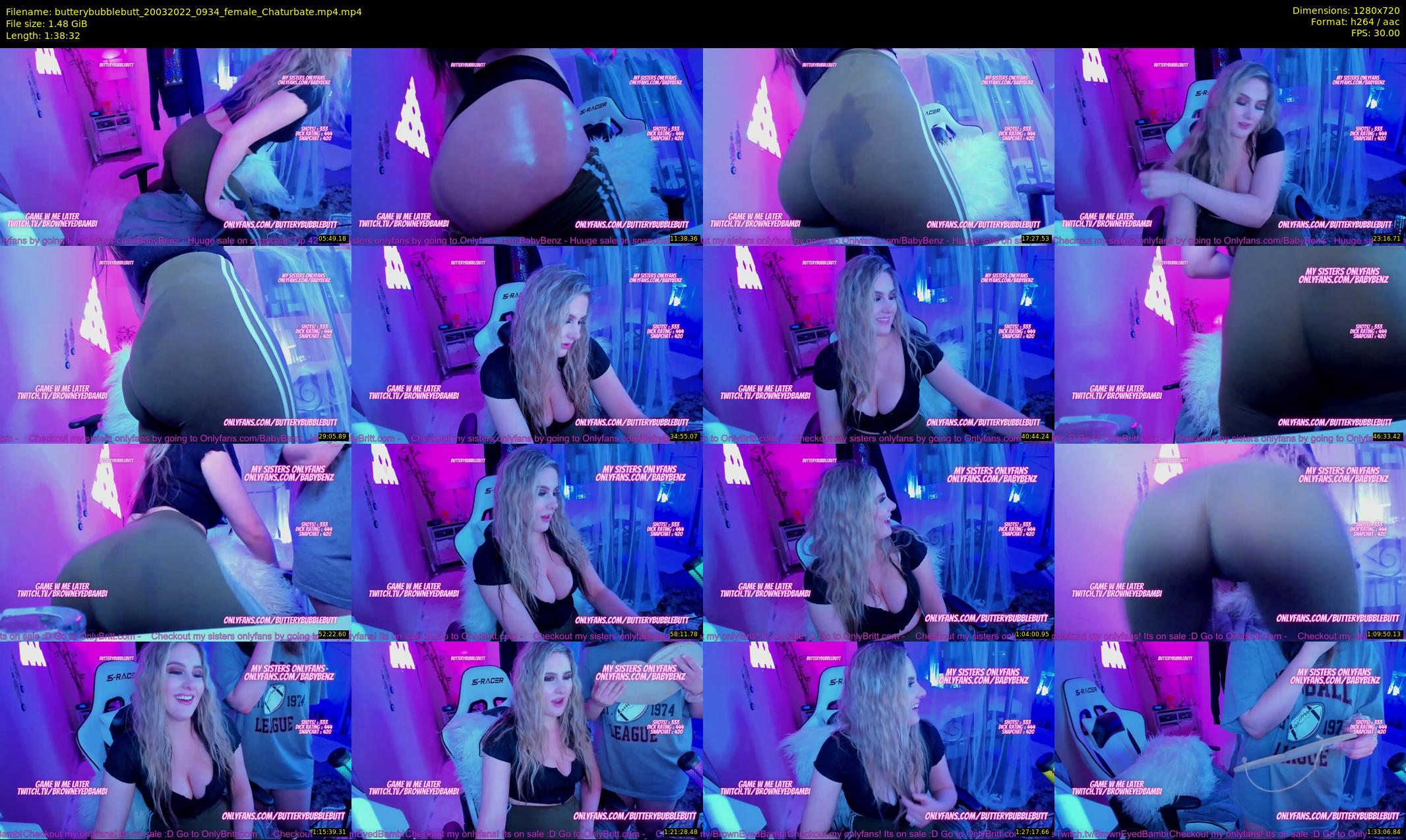 butterybubblebutt — 99 minute Chaturbate couple cam show recording, 720p, Mar 20, 2022