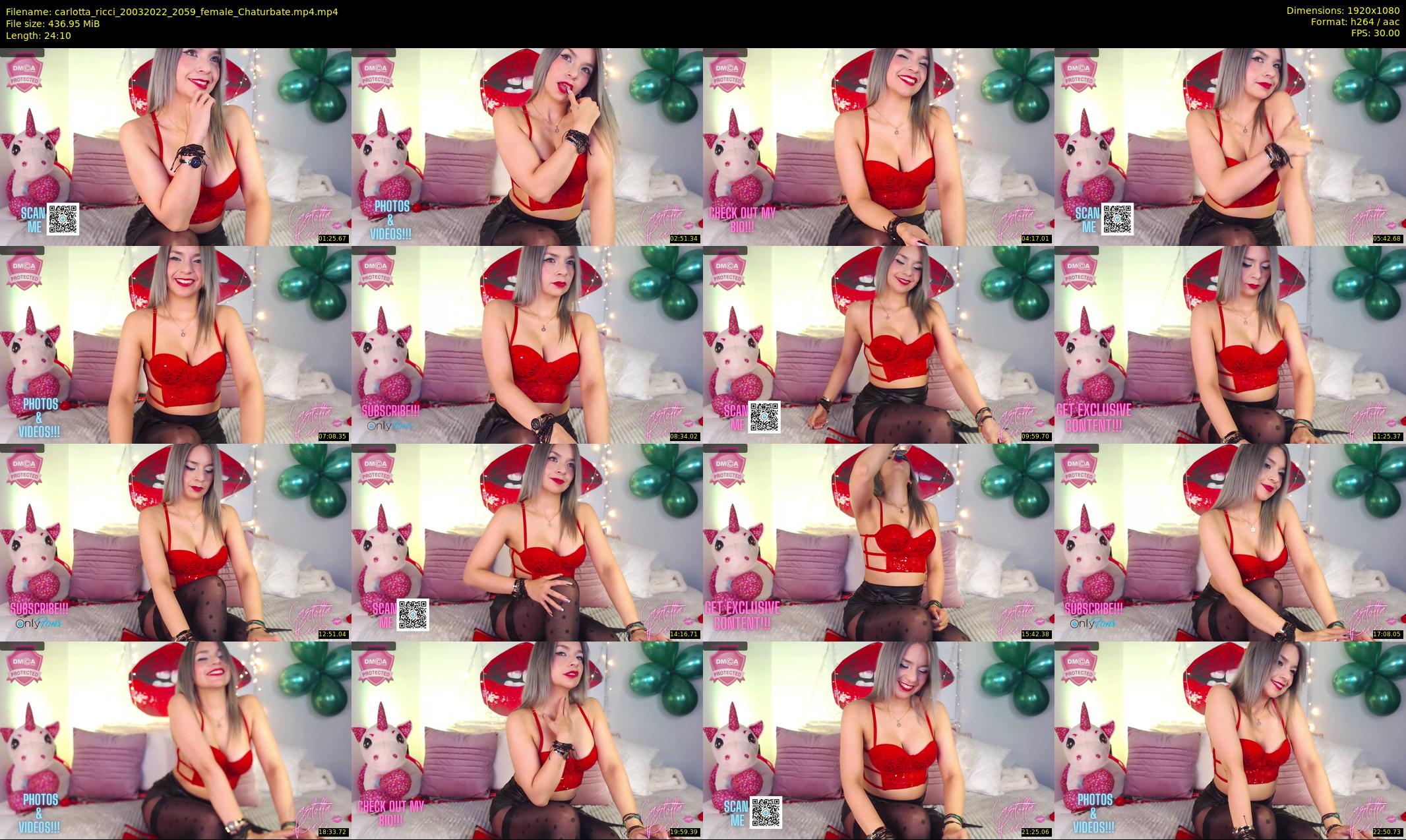 carlotta_ricci — 25 minute Chaturbate female cam show recording, 1080p, Mar 20, 2022