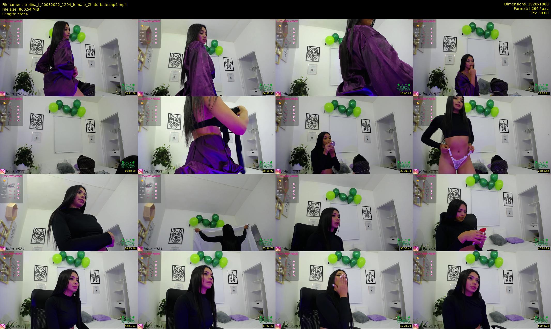 carolina_t — 57 minute Chaturbate female cam show recording, 1080p, Mar 20, 2022