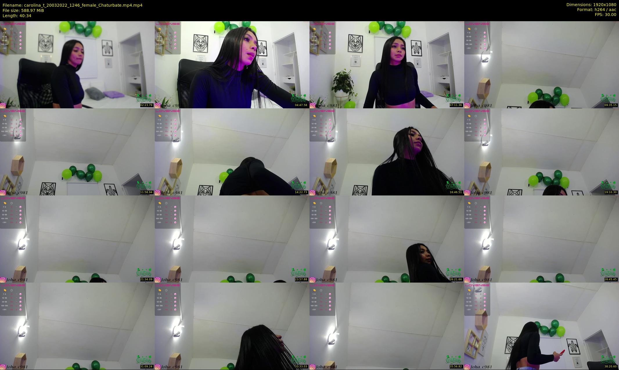 carolina_t — 41 minute Chaturbate female cam show recording, 1080p, Mar 20, 2022
