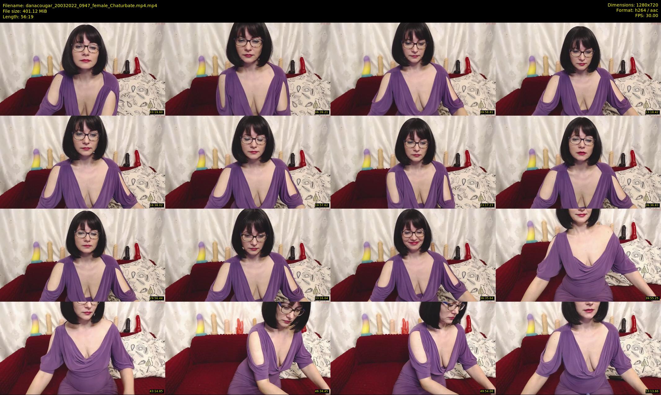 danacougar — 57 minute Chaturbate female cam show recording, 720p, Mar 20, 2022