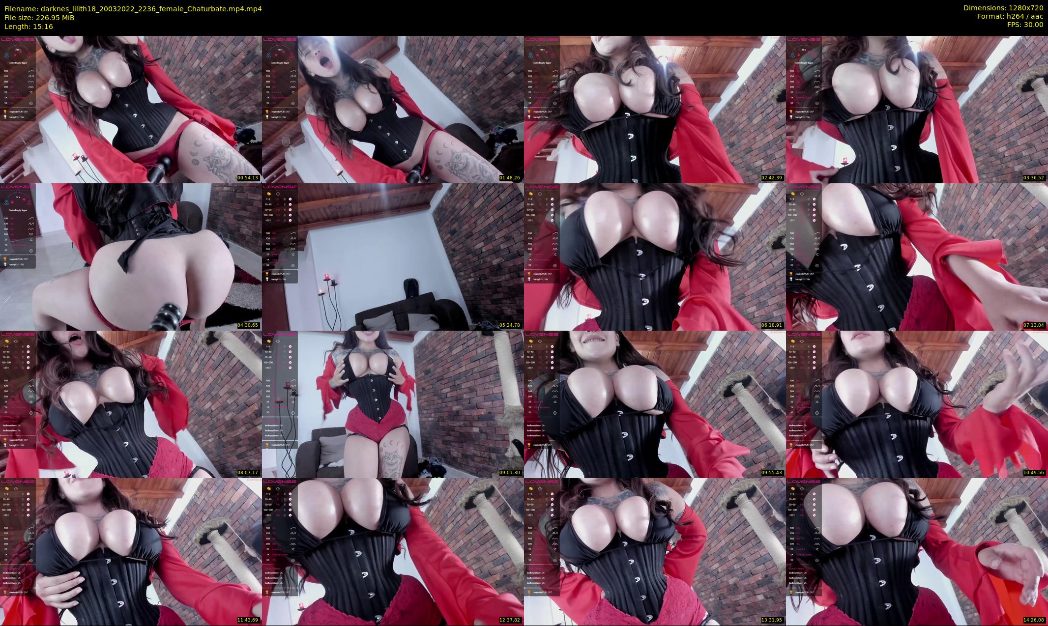 darknes_lilith18 — 16 minute Chaturbate female cam show recording, 720p, Mar 20, 2022