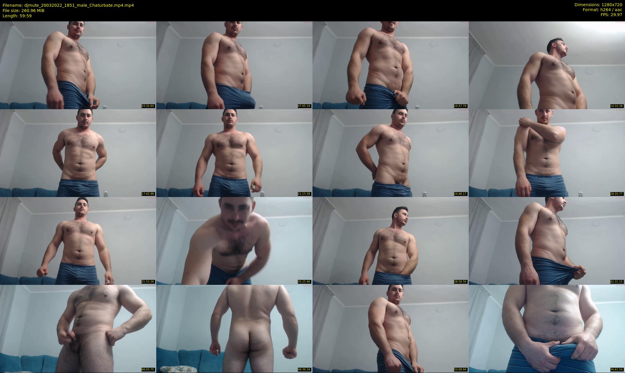 djmute — 60 minute Chaturbate male cam show recording, 720p, Mar 20, 2022