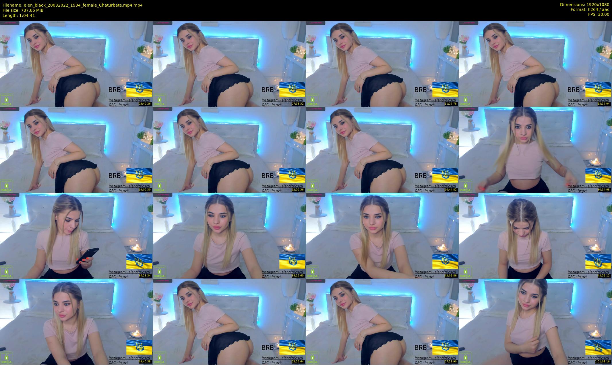 elen_black — 65 minute Chaturbate female cam show recording, 1080p, Mar 20, 2022