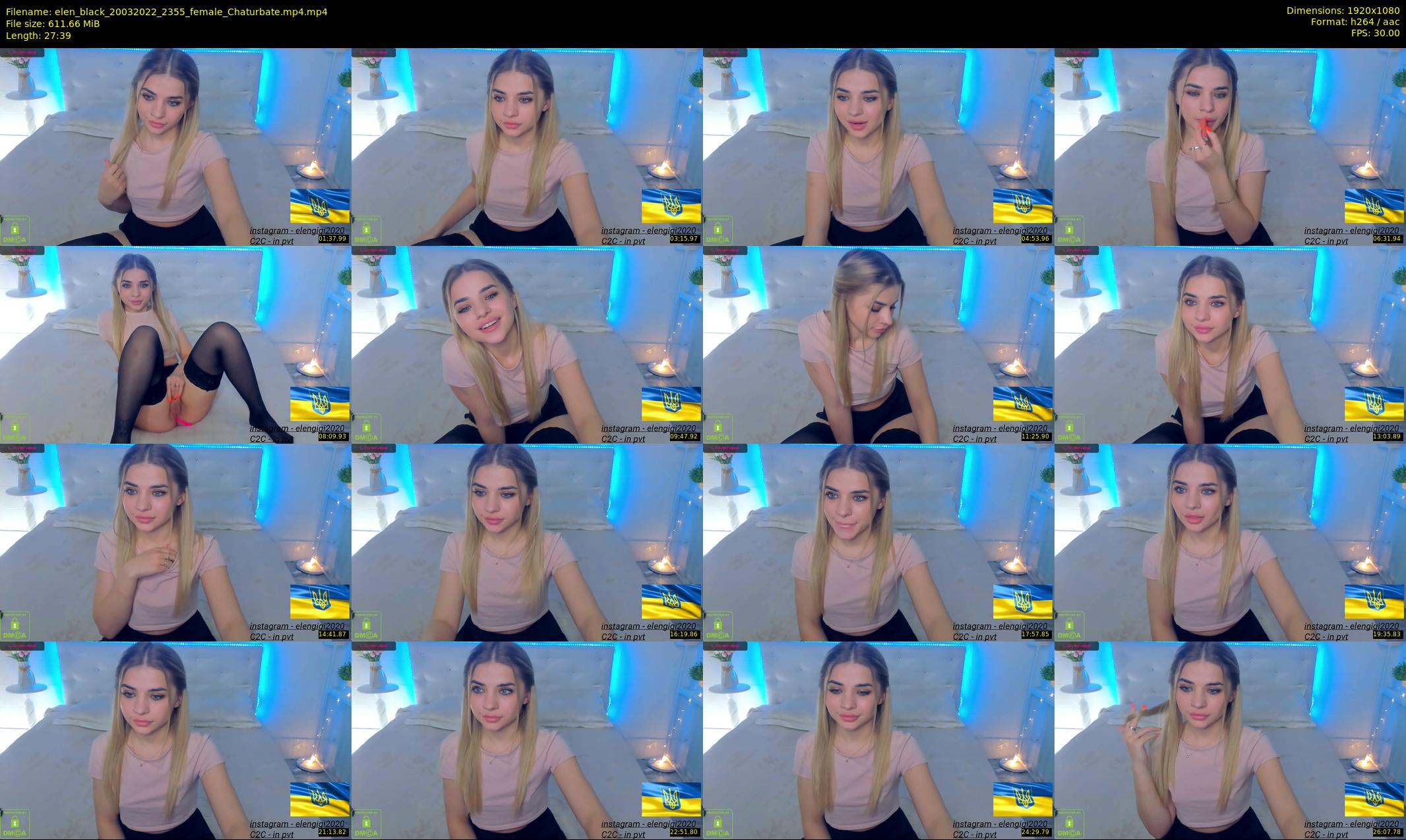 elen_black — 28 minute Chaturbate female cam show recording, 1080p, Mar 20, 2022