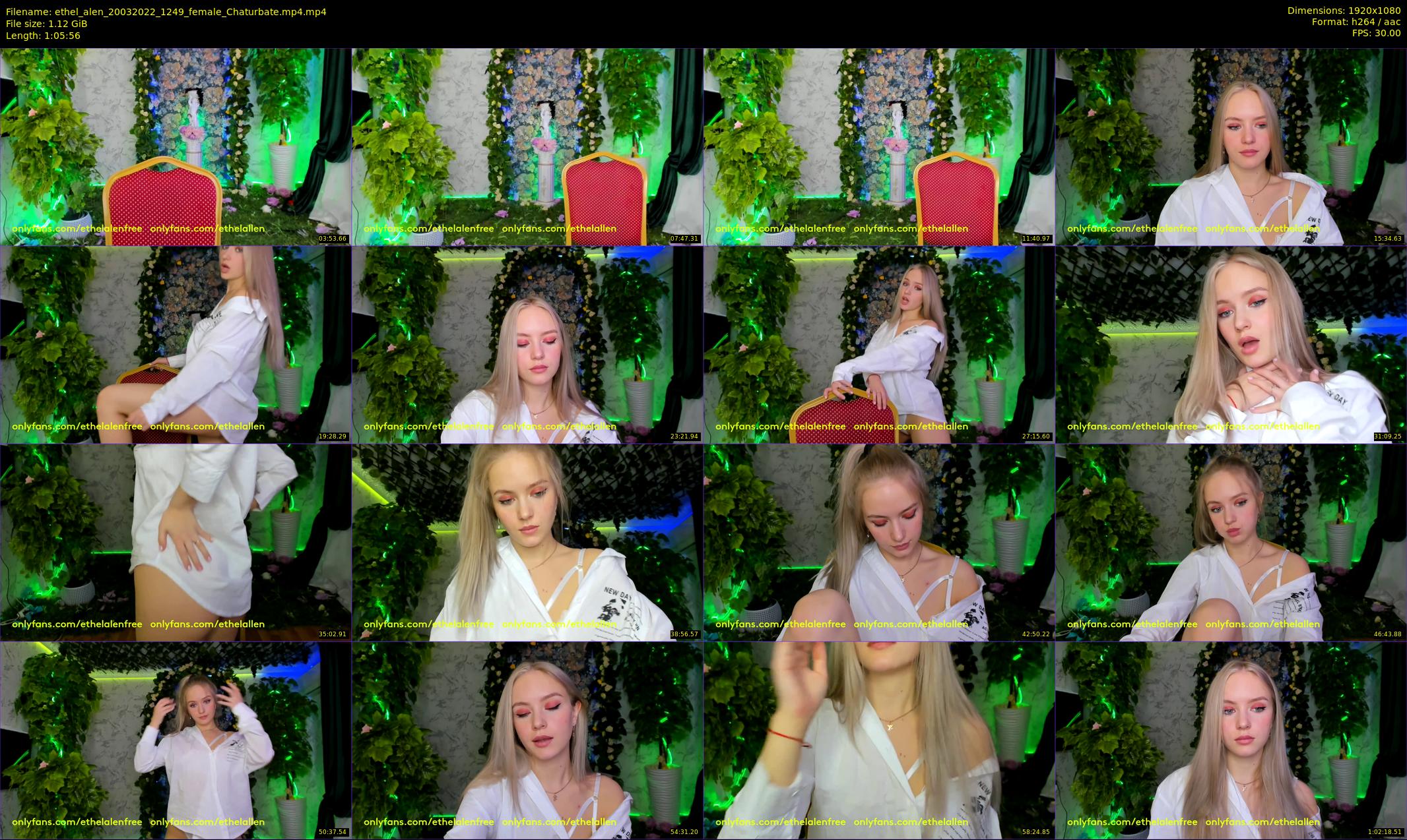ethel_alen — 66 minute Chaturbate female cam show recording, 1080p, Mar 20, 2022