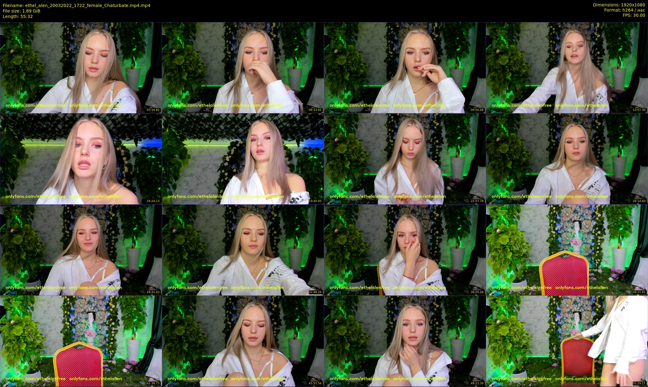ethel_alen — 56 minute Chaturbate female cam show recording, 1080p, Mar 20, 2022