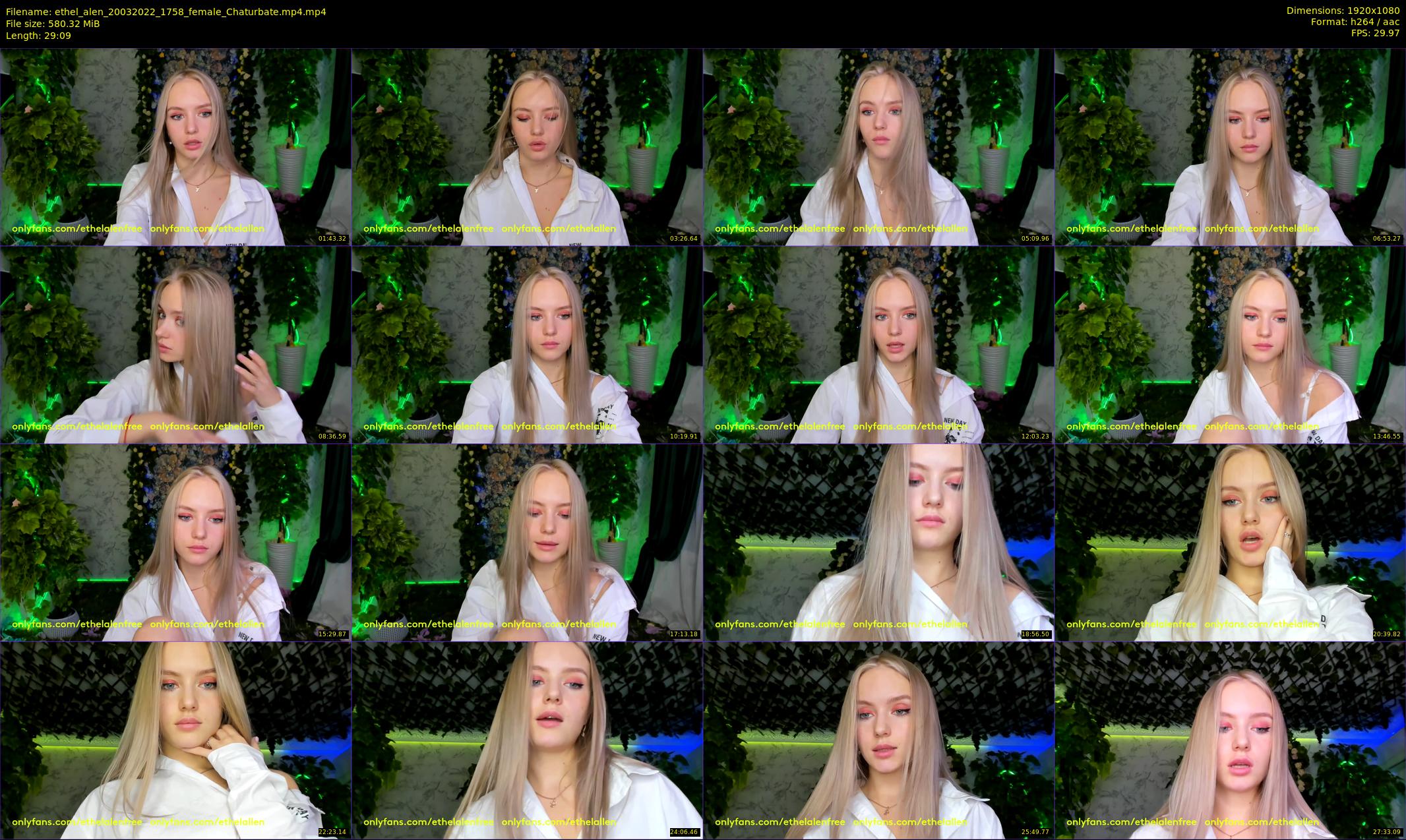ethel_alen — 30 minute Chaturbate female cam show recording, 1080p, Mar 20, 2022