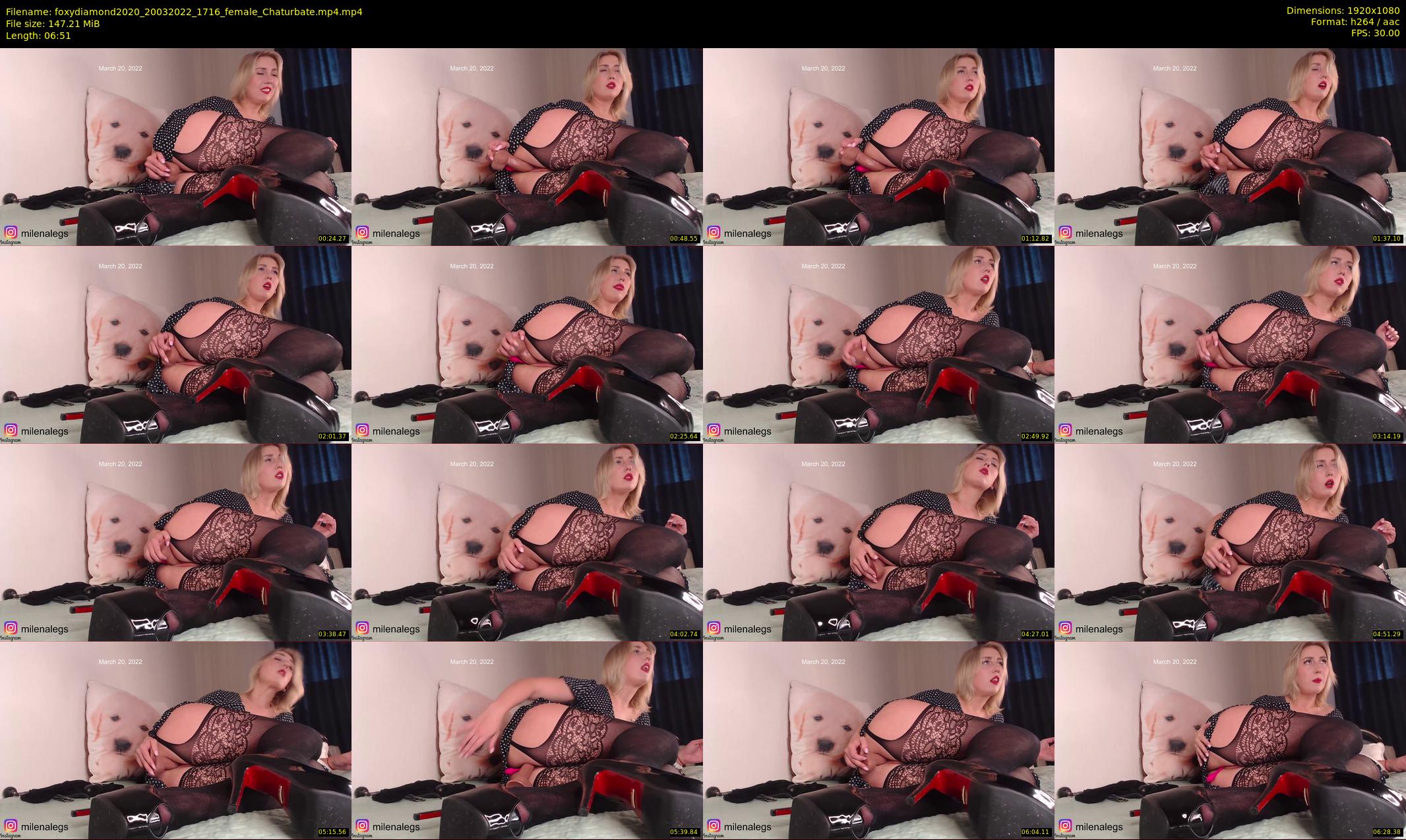 foxydiamond2020 — 7 minute Chaturbate female cam show recording, 1080p, Mar 20, 2022
