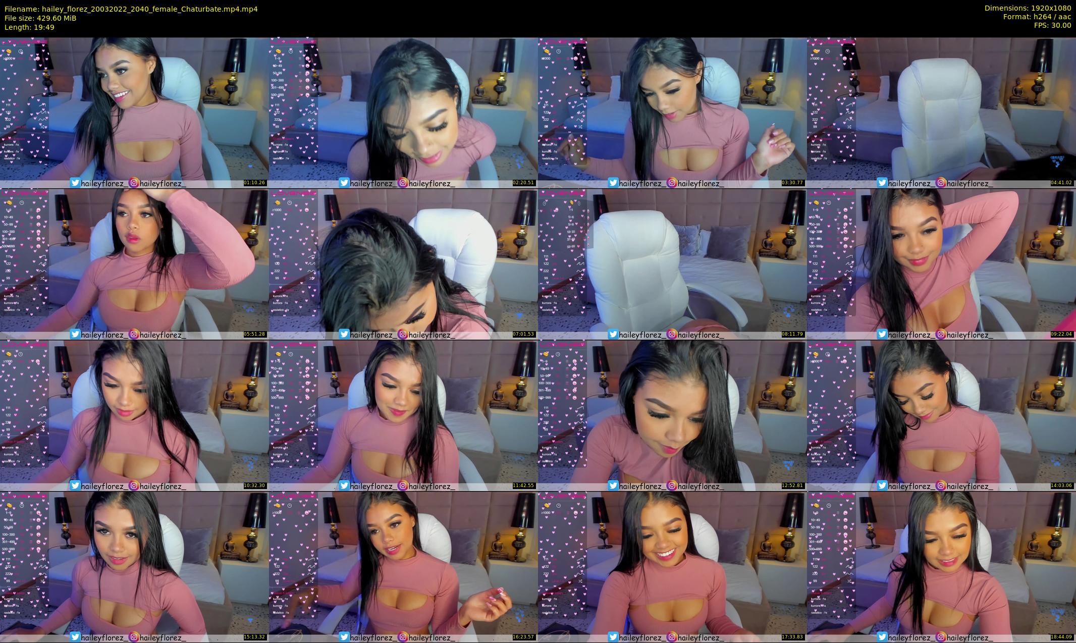 hailey_florez — 20 minute Chaturbate female cam show recording, 1080p, Mar 20, 2022