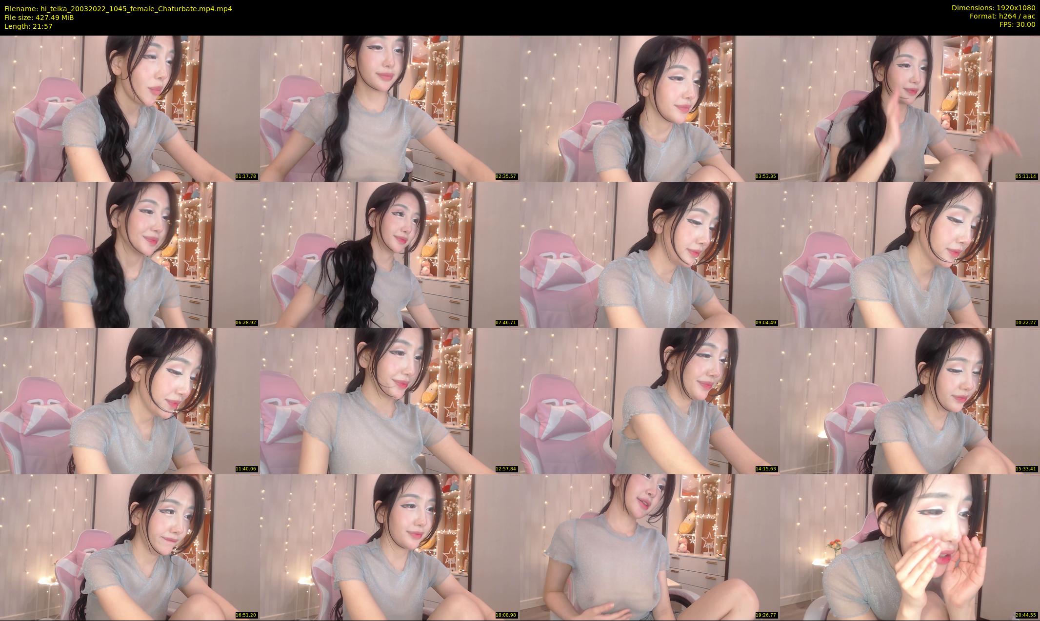 hi_teika — 22 minute Chaturbate female cam show recording, 1080p, Mar 20, 2022