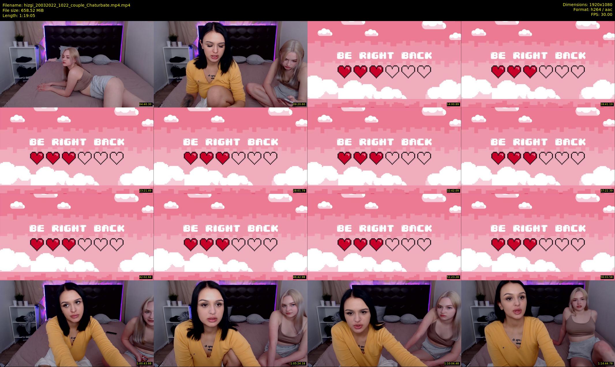hizgi — 80 minute Chaturbate couple cam show recording, 1080p, Mar 20, 2022