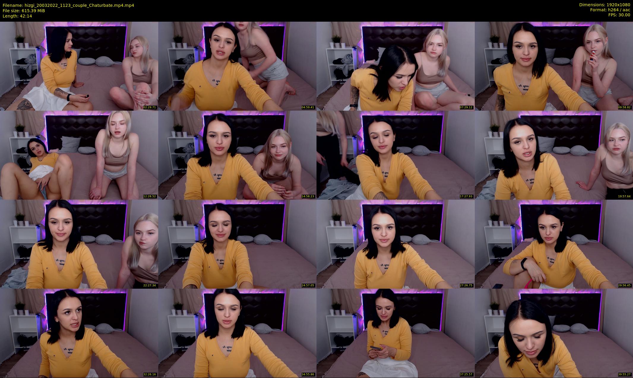 hizgi — 43 minute Chaturbate couple cam show recording, 1080p, Mar 20, 2022