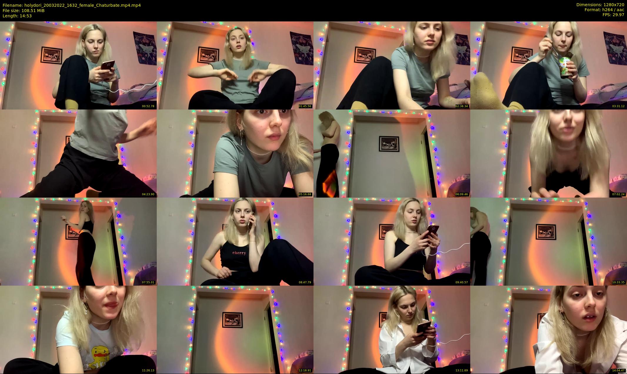 holydori — 15 minute Chaturbate female cam show recording, 720p, Mar 20, 2022