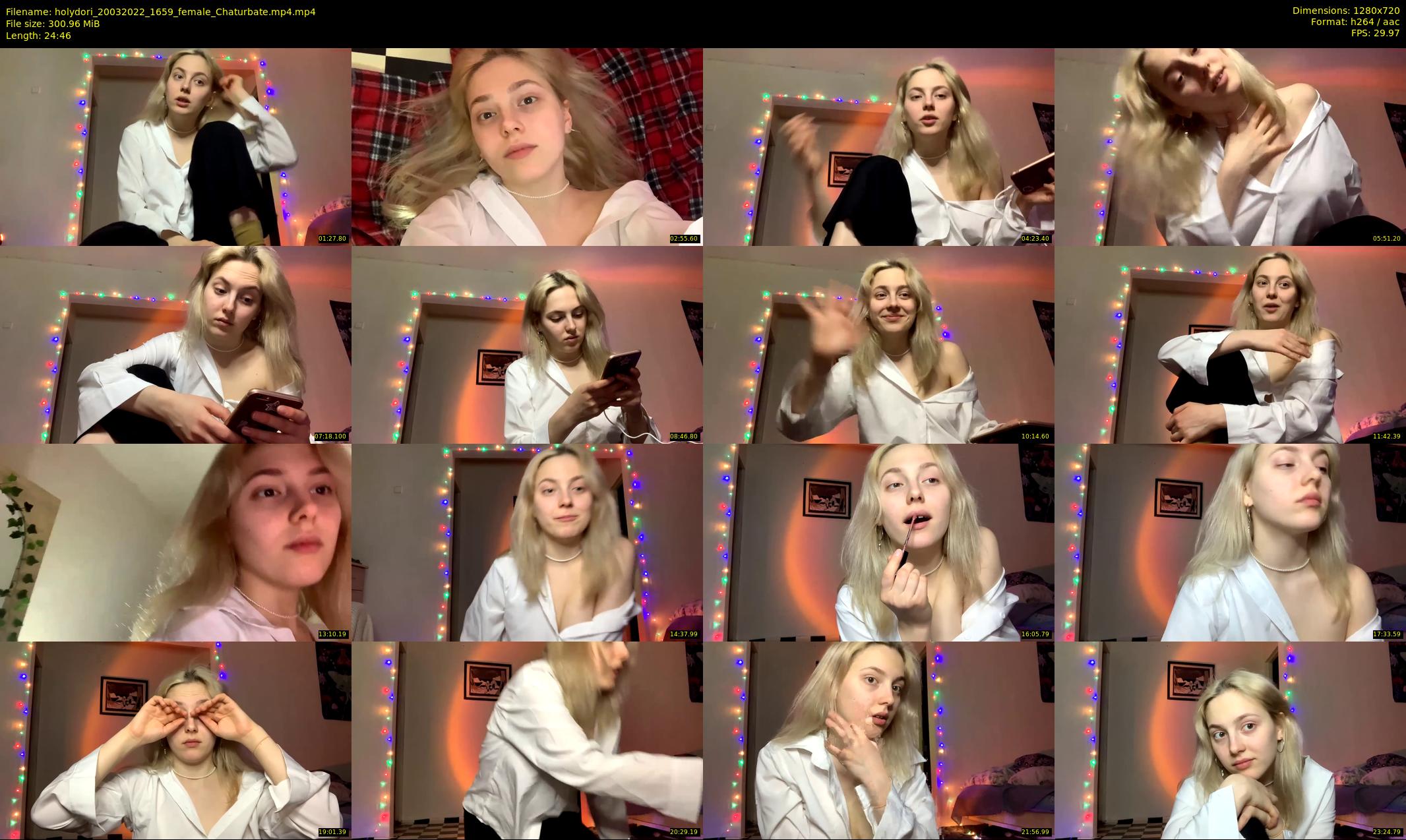 holydori — 25 minute Chaturbate female cam show recording, 720p, Mar 20, 2022