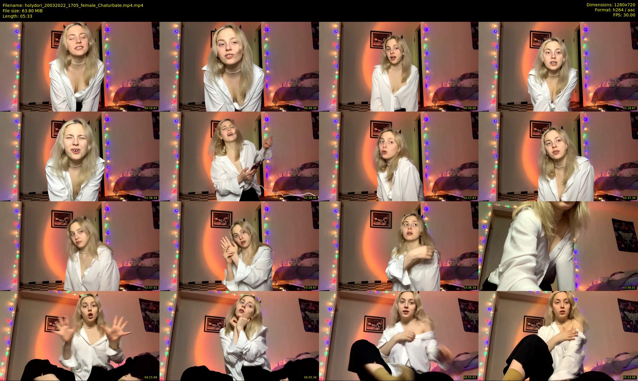 holydori — 6 minute Chaturbate female cam show recording, 720p, Mar 20, 2022