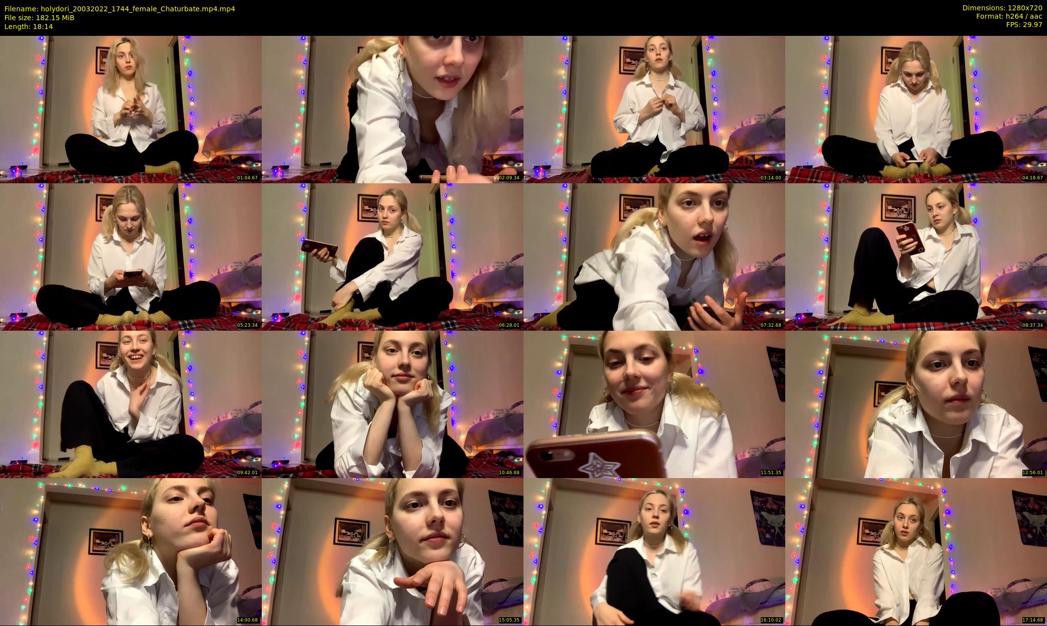 holydori — 19 minute Chaturbate female cam show recording, 720p, Mar 20, 2022
