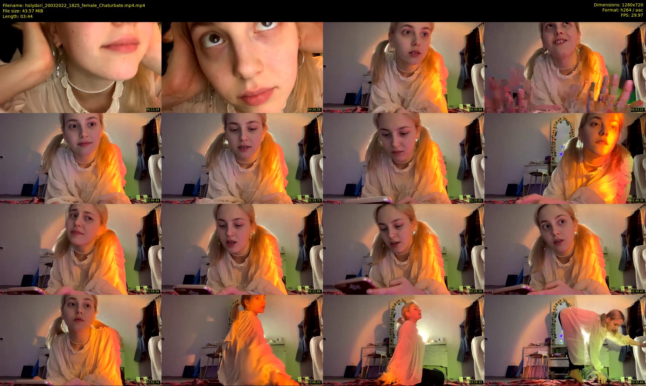 holydori — 4 minute Chaturbate female cam show recording, 720p, Mar 20, 2022