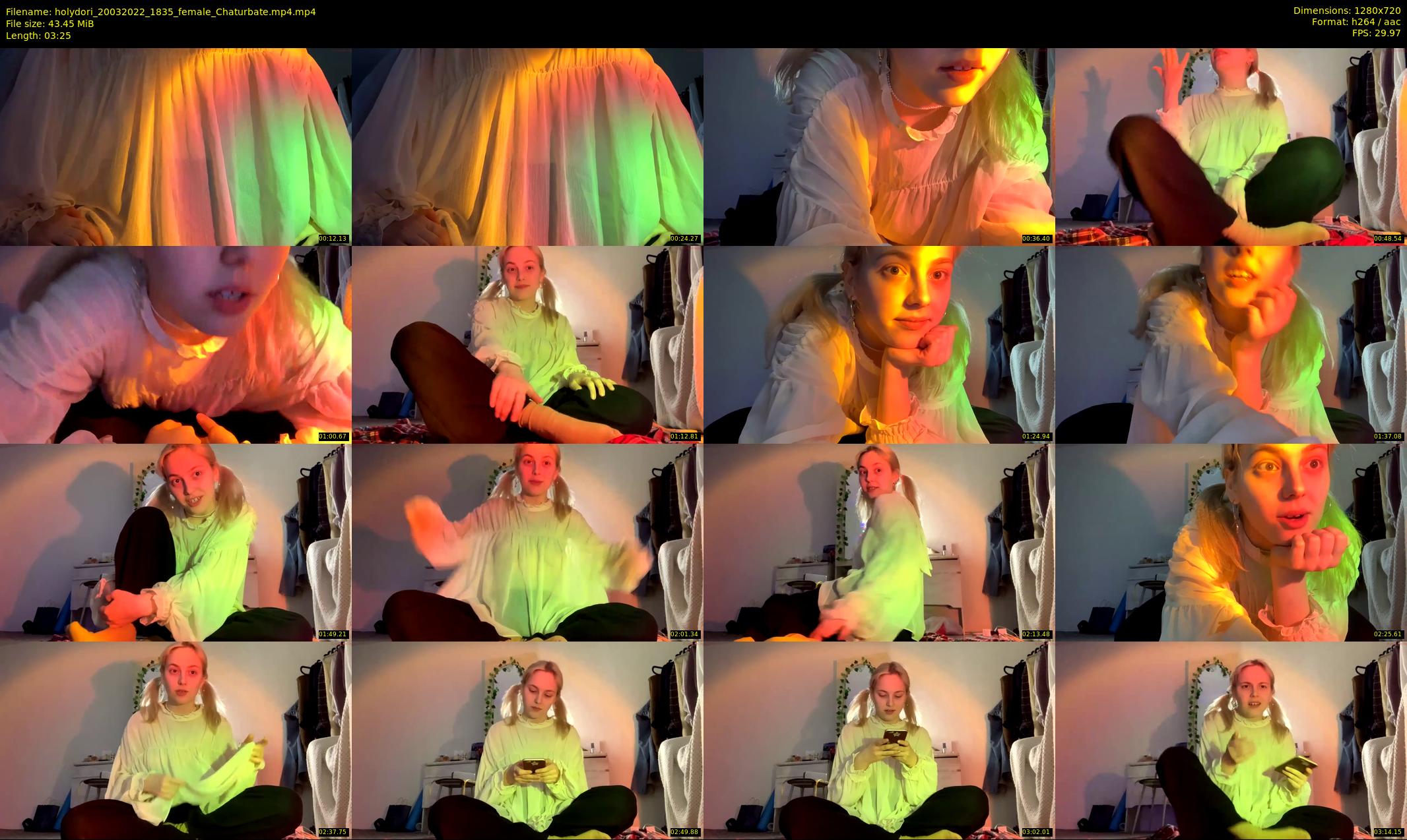 holydori — 4 minute Chaturbate female cam show recording, 720p, Mar 20, 2022