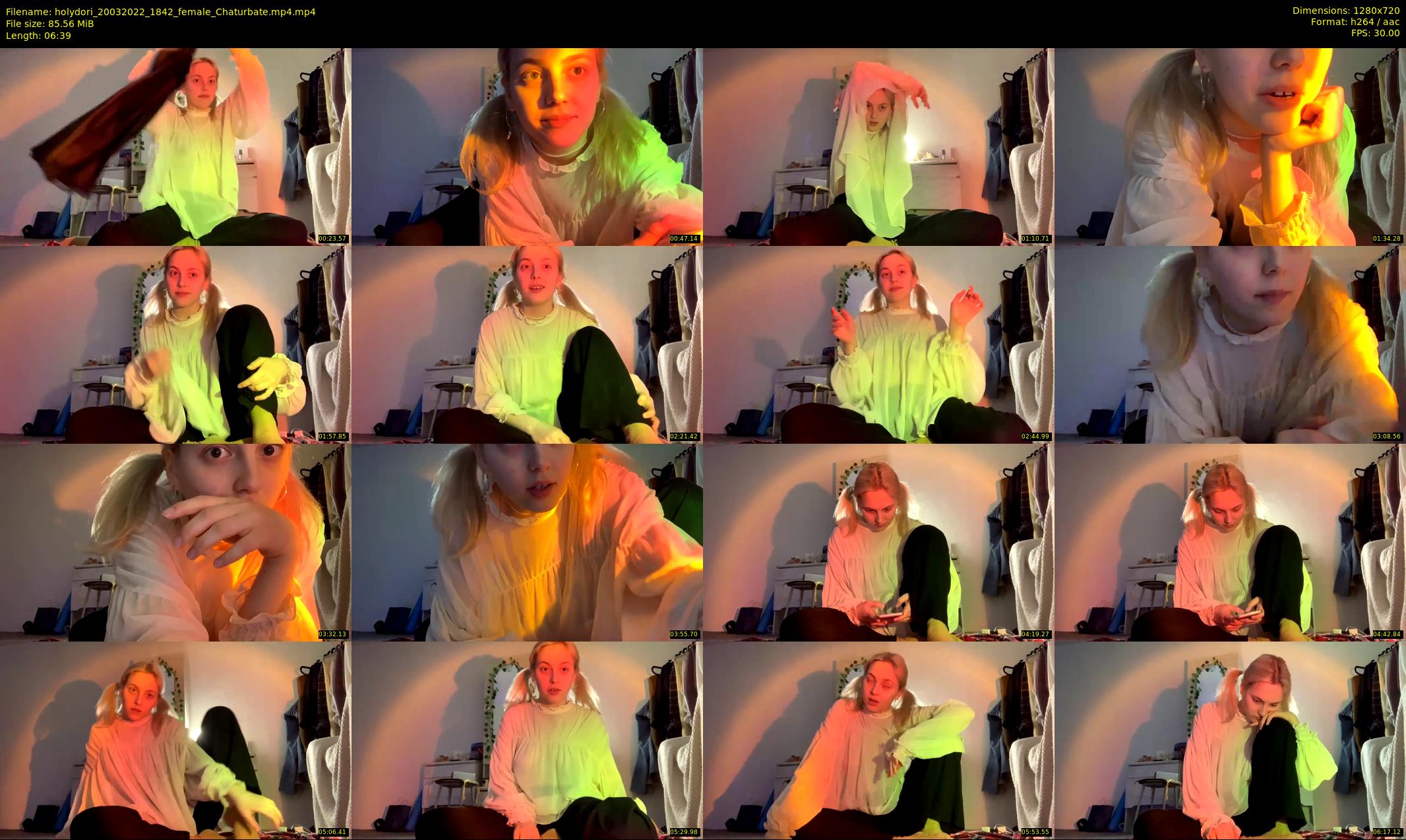 holydori — 7 minute Chaturbate female cam show recording, 720p, Mar 20, 2022