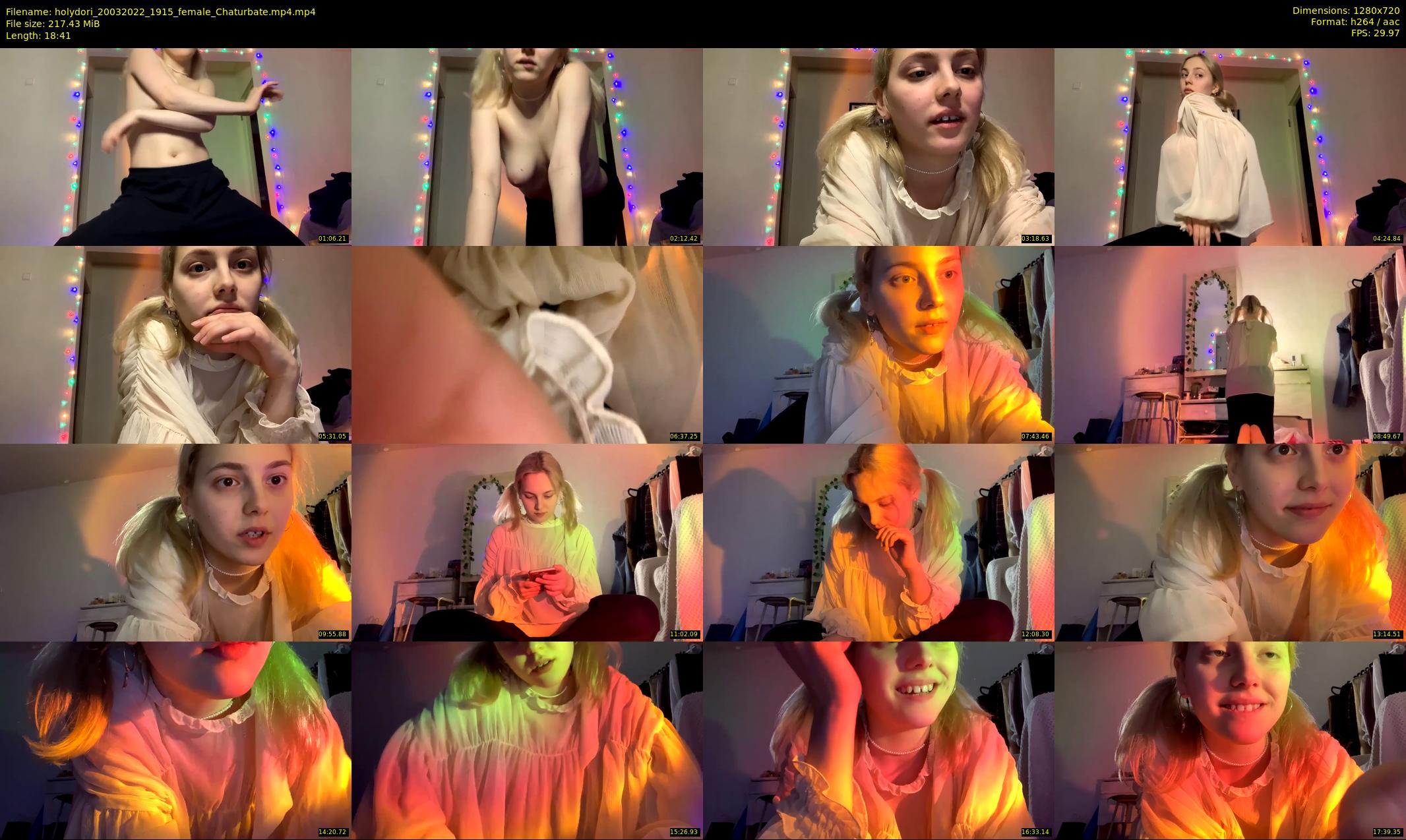 holydori — 19 minute Chaturbate female cam show recording, 720p, Mar 20, 2022