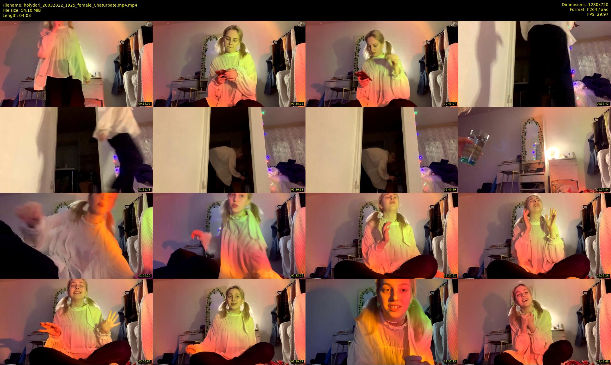 holydori — 5 minute Chaturbate female cam show recording, 720p, Mar 20, 2022