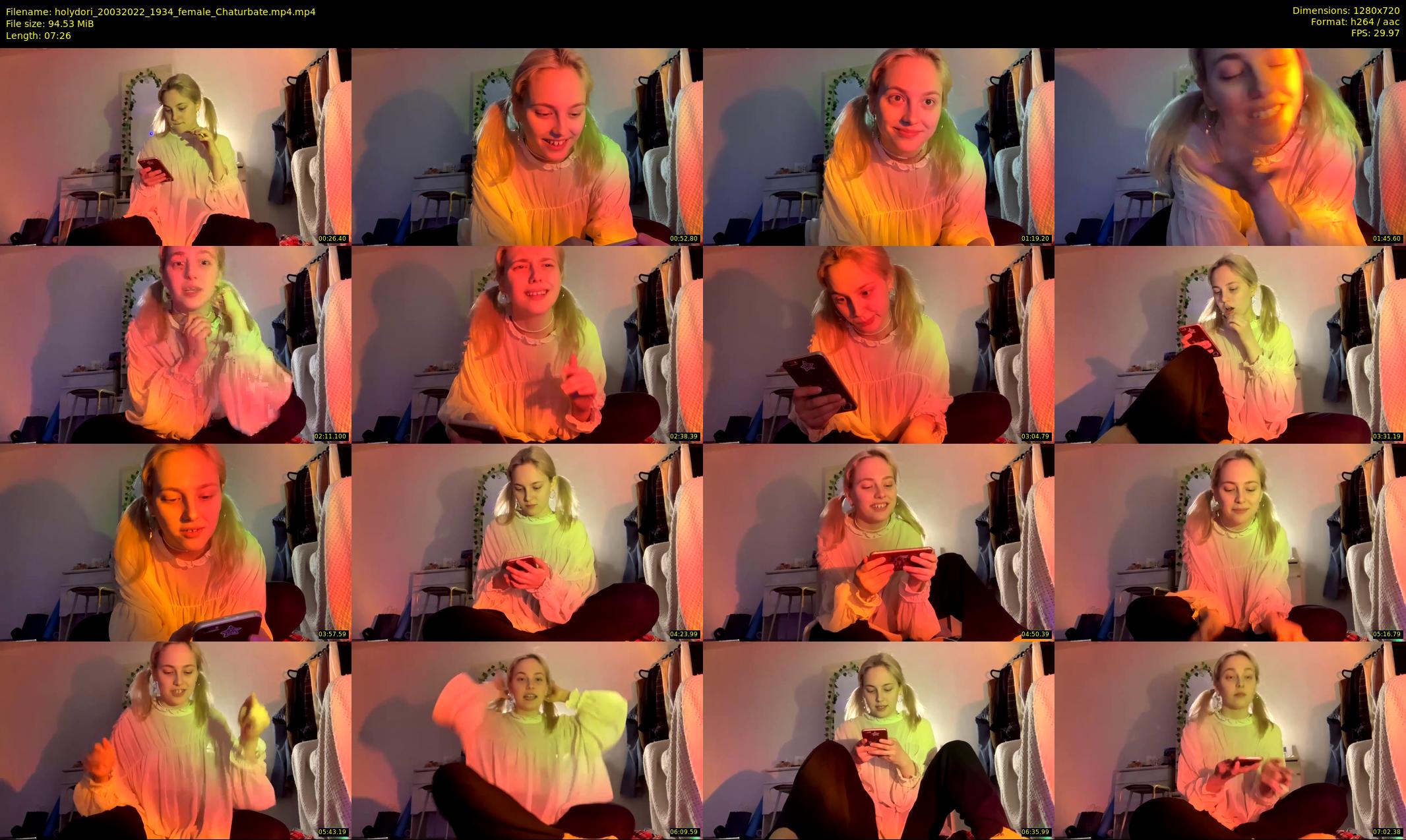 holydori — 8 minute Chaturbate female cam show recording, 720p, Mar 20, 2022