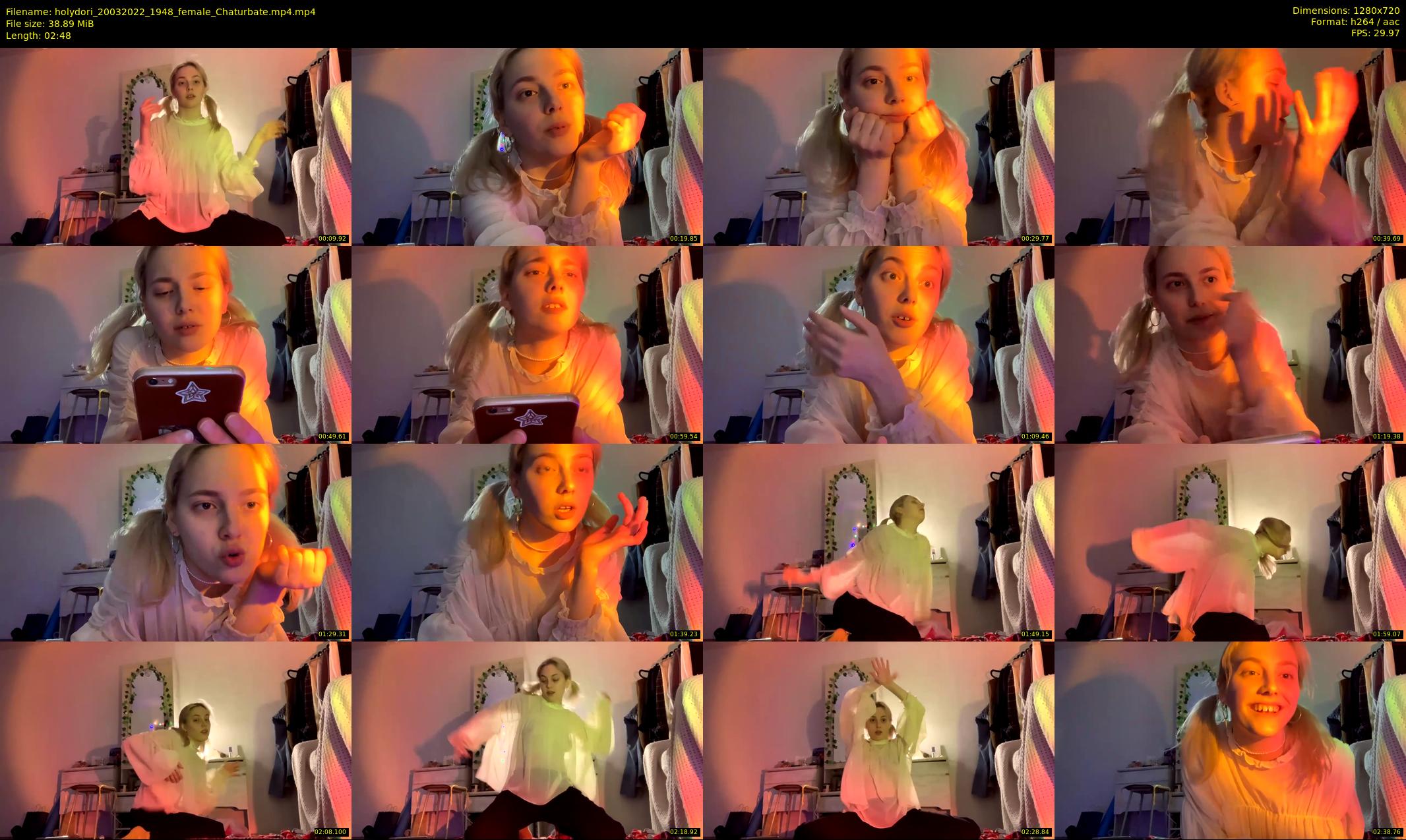 holydori — 3 minute Chaturbate female cam show recording, 720p, Mar 20, 2022