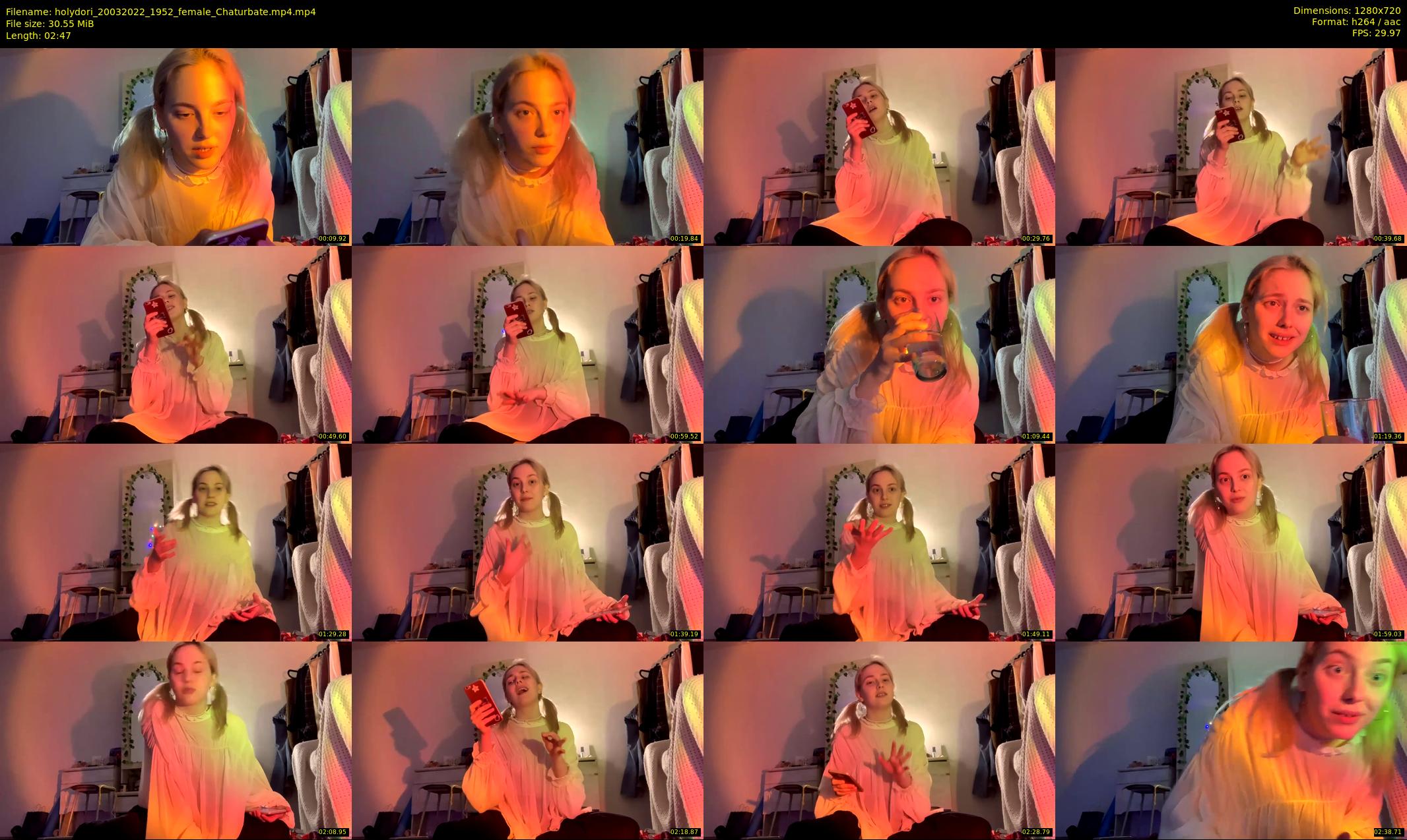 holydori — 3 minute Chaturbate female cam show recording, 720p, Mar 20, 2022